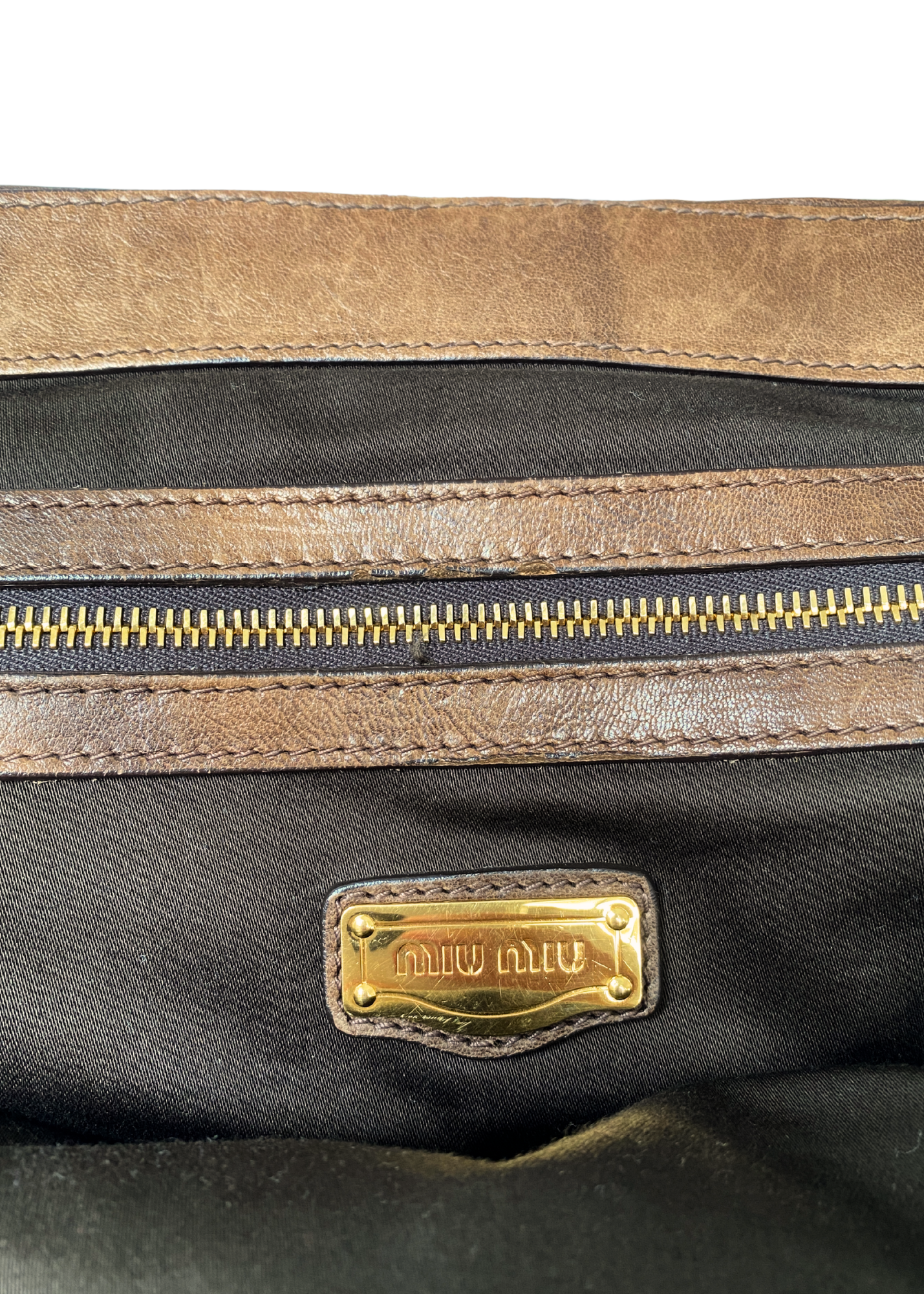 MIU MIU (AS IS) Brown Leather Doctors Bag