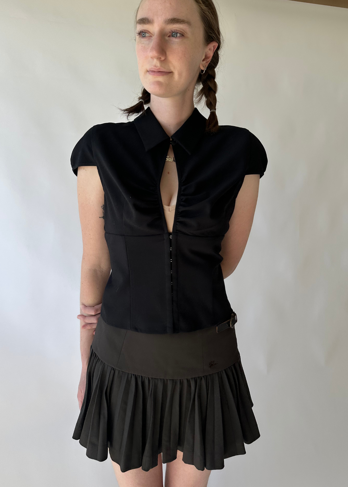 WITH CONSIDERATION Cinched Blouse