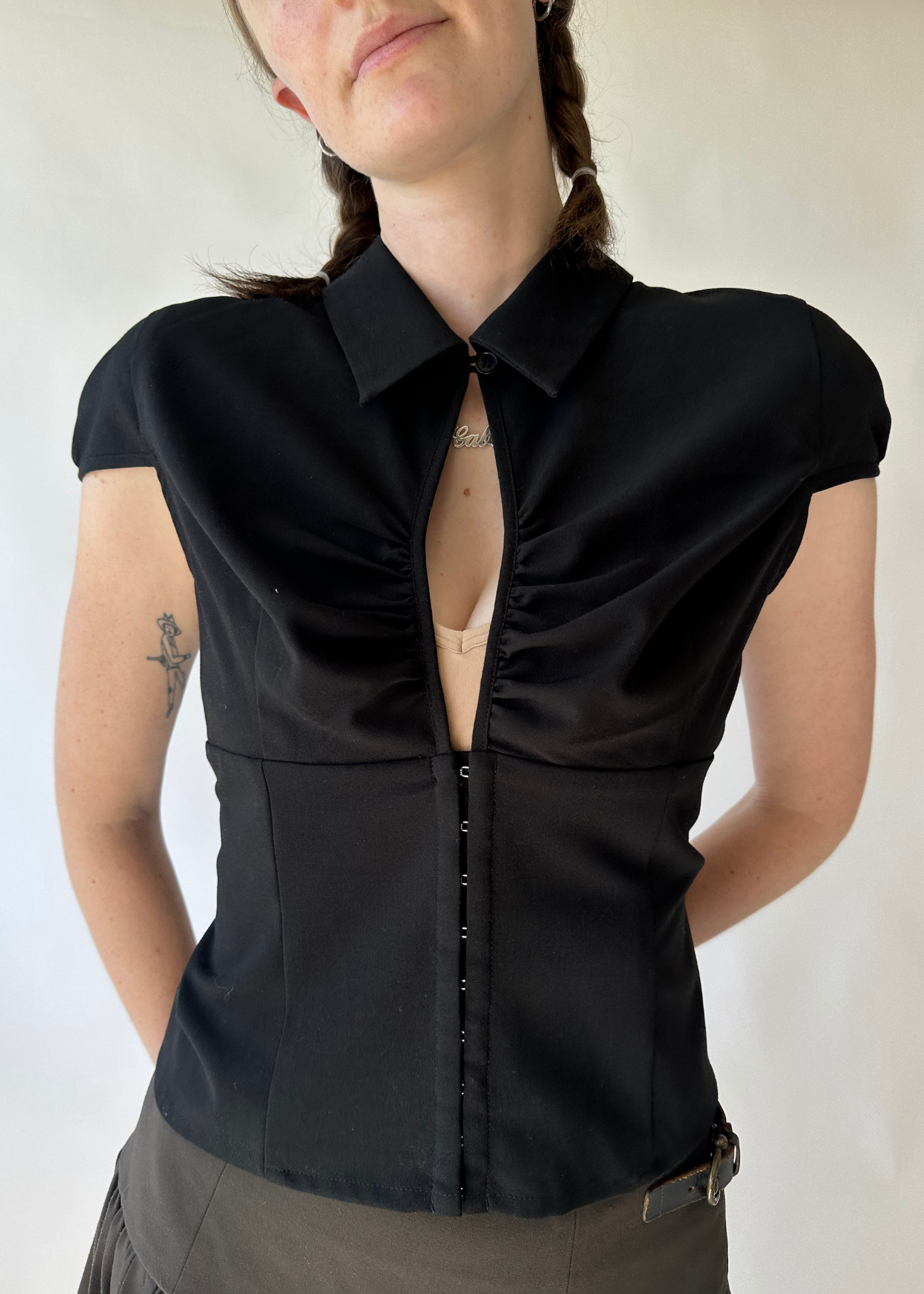 WITH CONSIDERATION Cinched Blouse