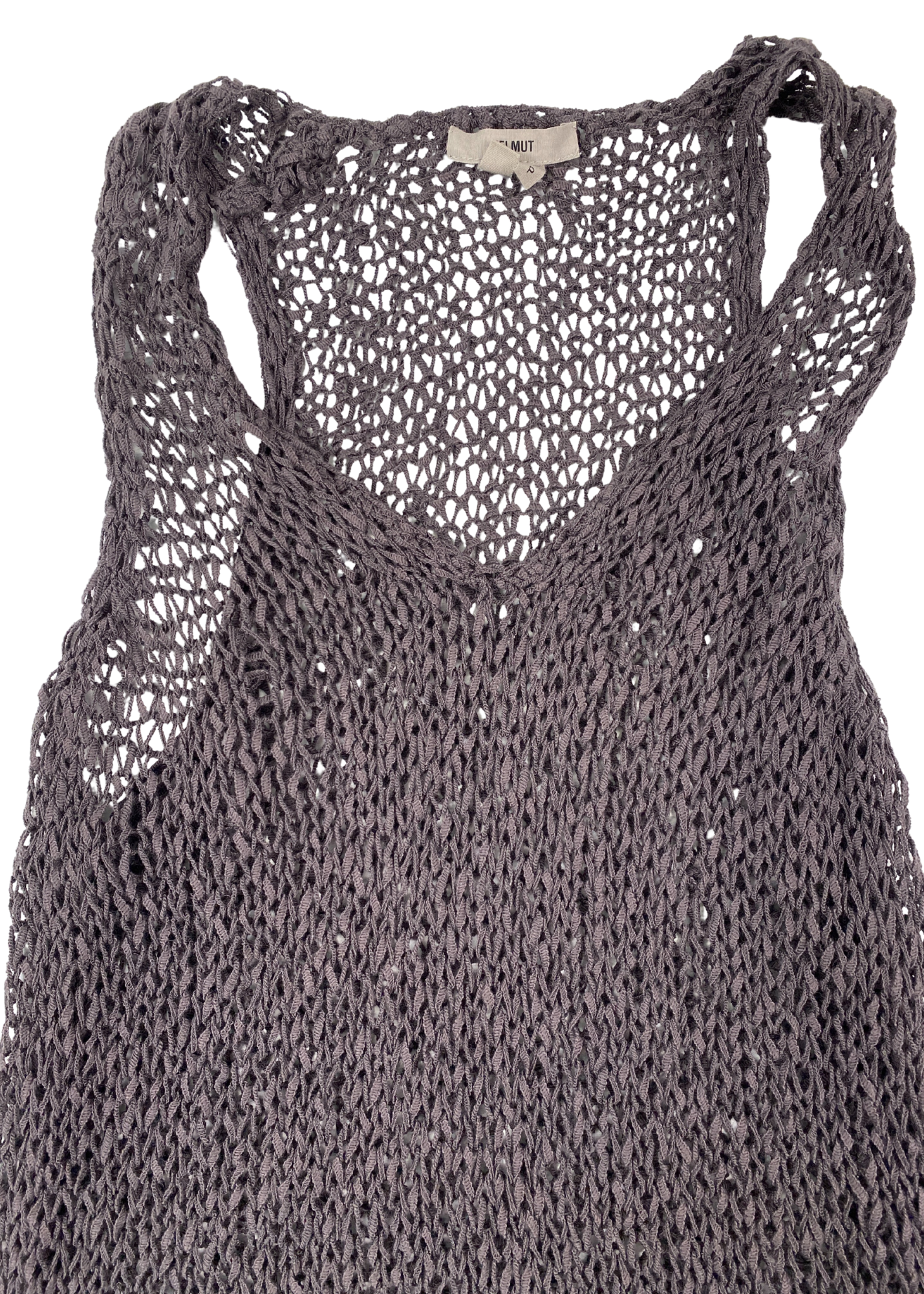 HELMUT LANG Loose Knit Asymmetrical Tank