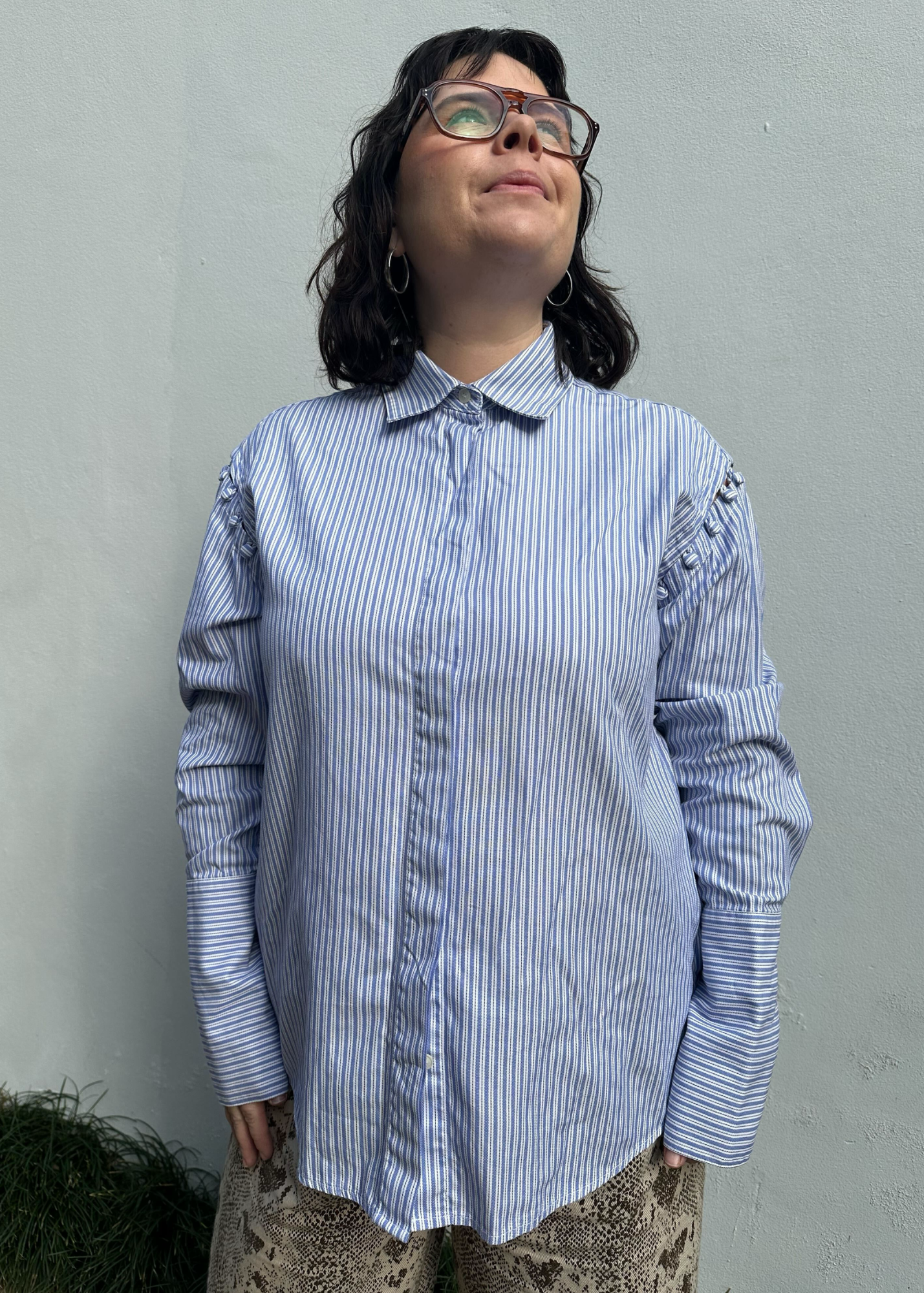 MAGGIE MARILYN Stripe Button Up