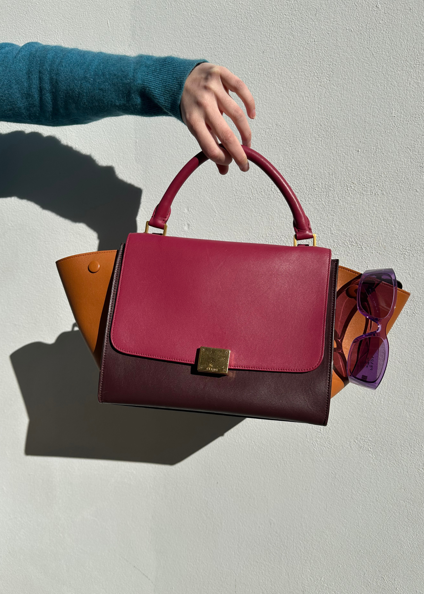 CELINE (AS IS) 'Trapeze' Leather Bag