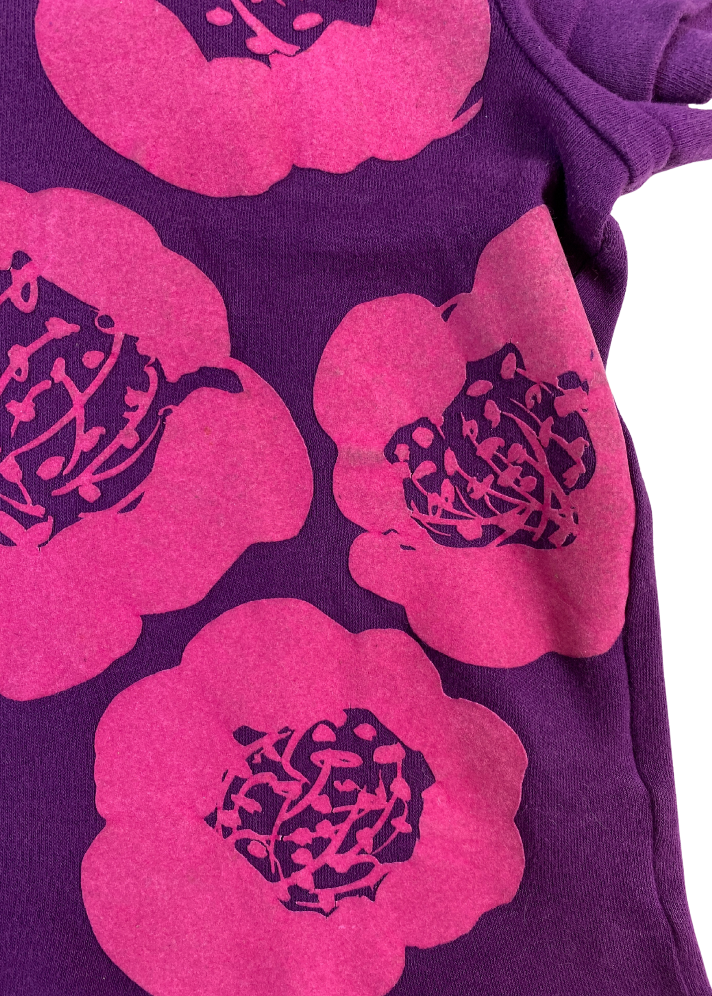 COMME DES GARCONS (AS IS) 1996 Floral Flocked Baby T-Shirt