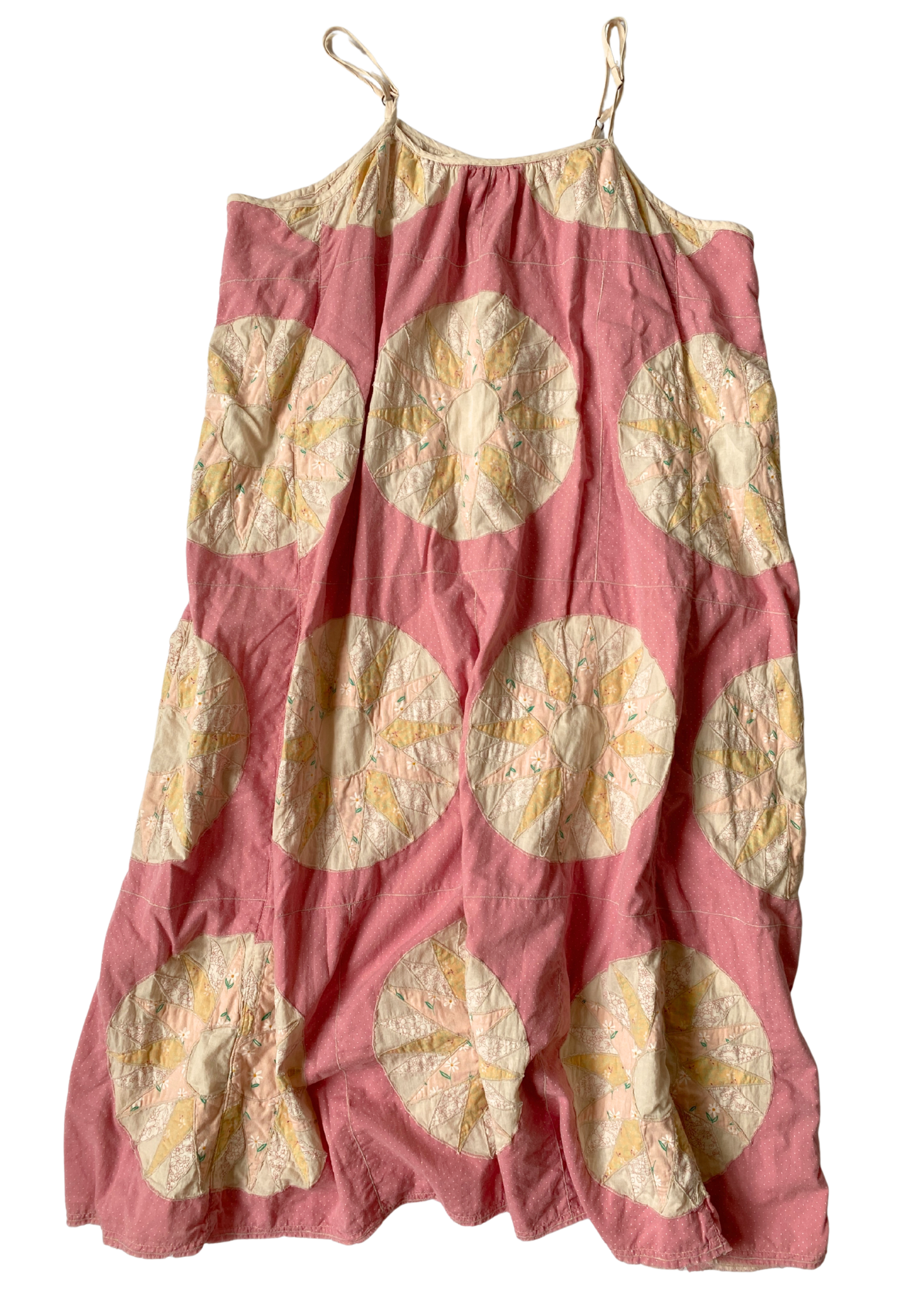 MAGNOLIA PEARL Patchwork Quilt Floral Midi Dress