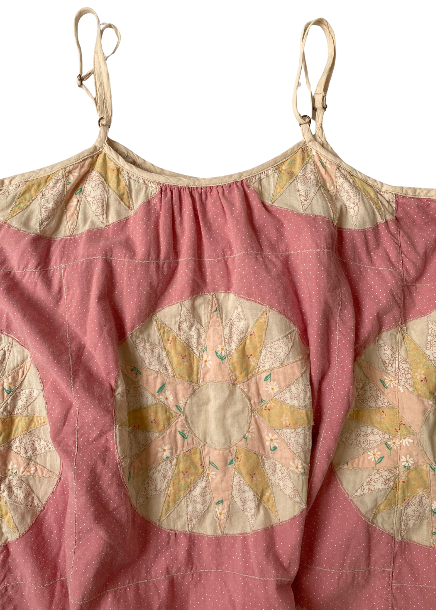 MAGNOLIA PEARL Patchwork Quilt Floral Midi Dress