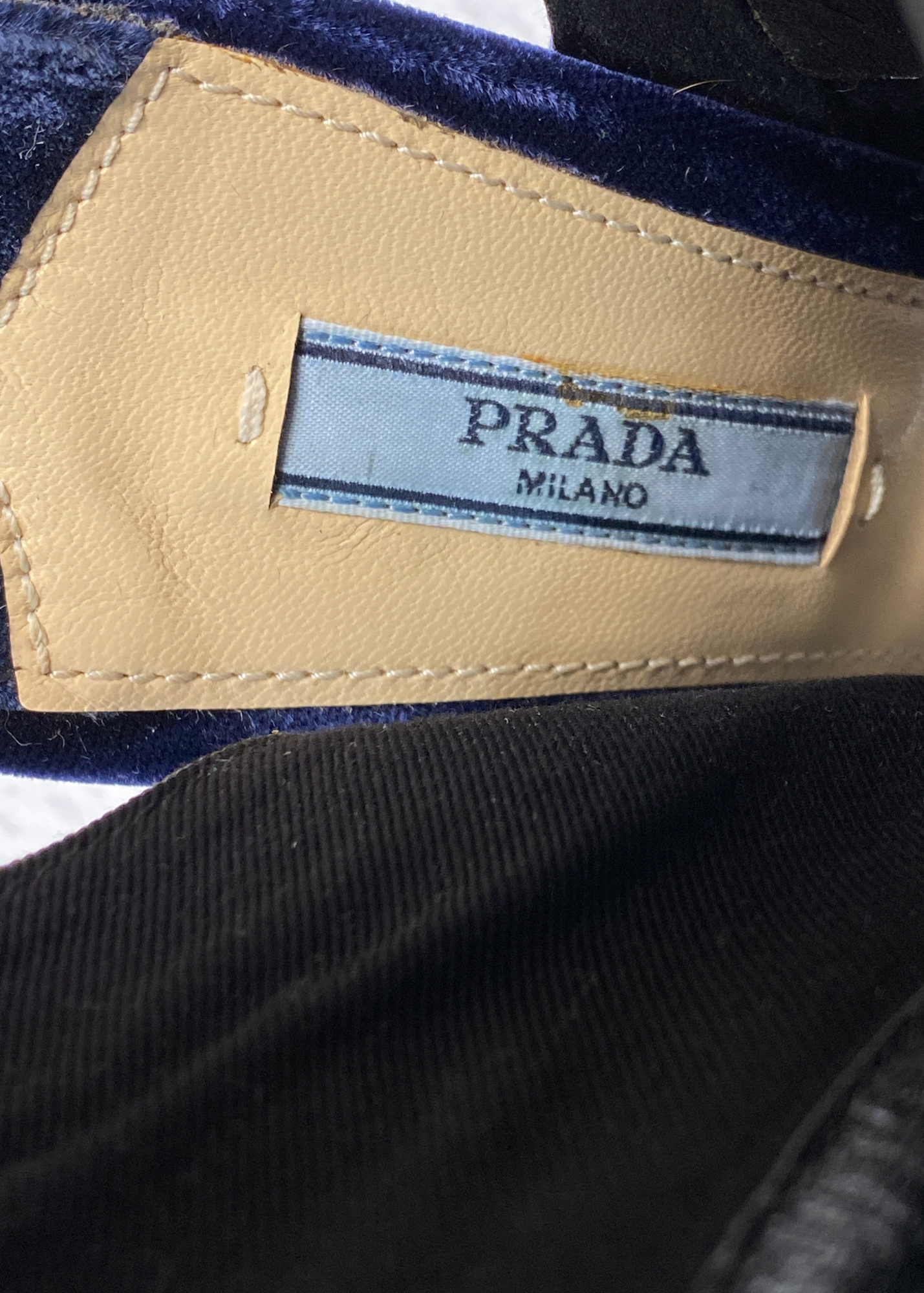 PRADA FW2016 Velvet Lace Up Wedge Boots
