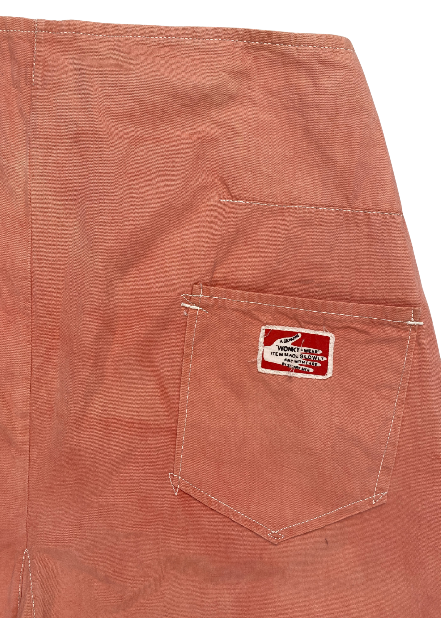 STORY MFG Contrast Stitch Midi Skirt