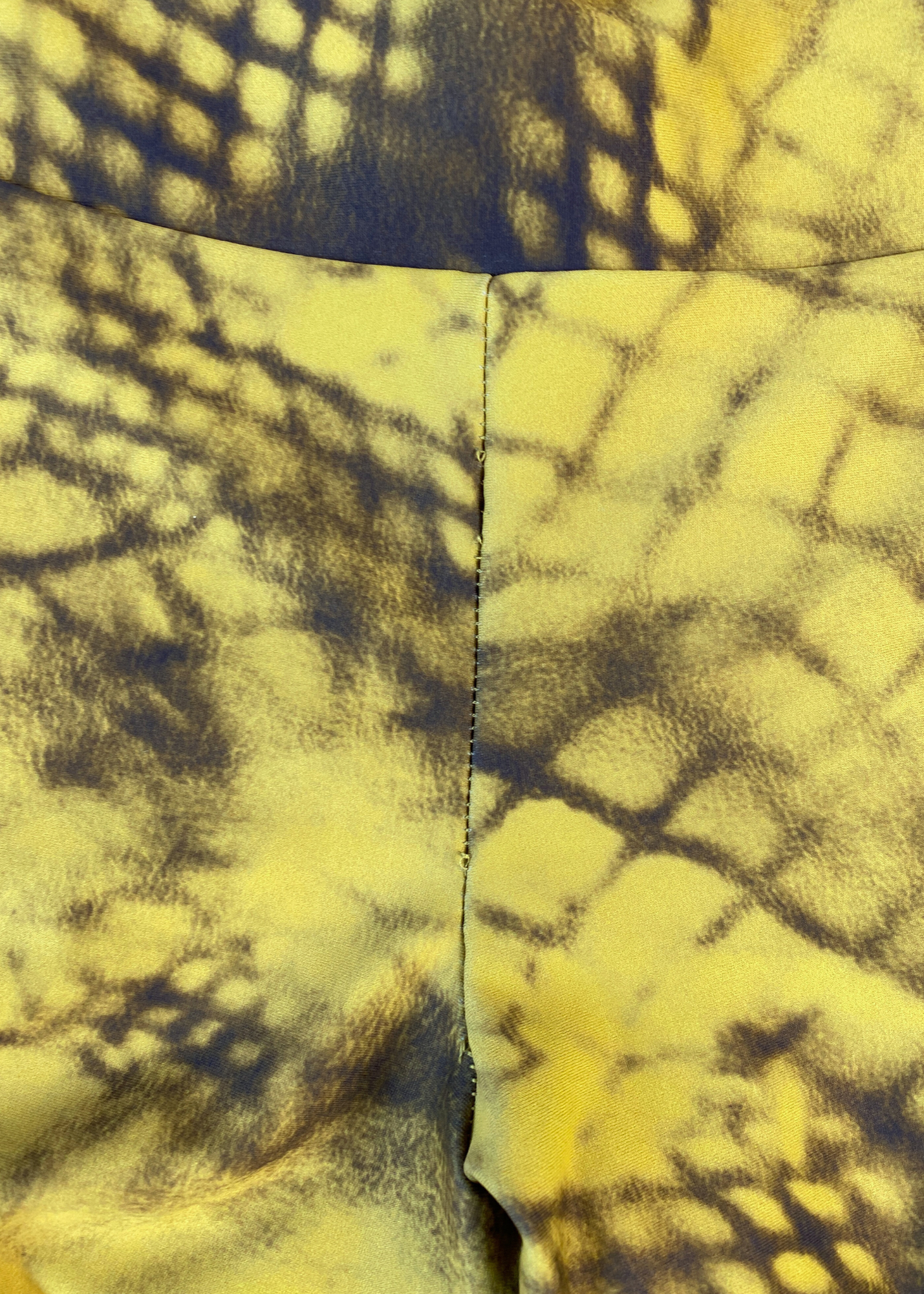 KARLALAIDLAW (AS IS) Fishnet Print Low Rise Flare