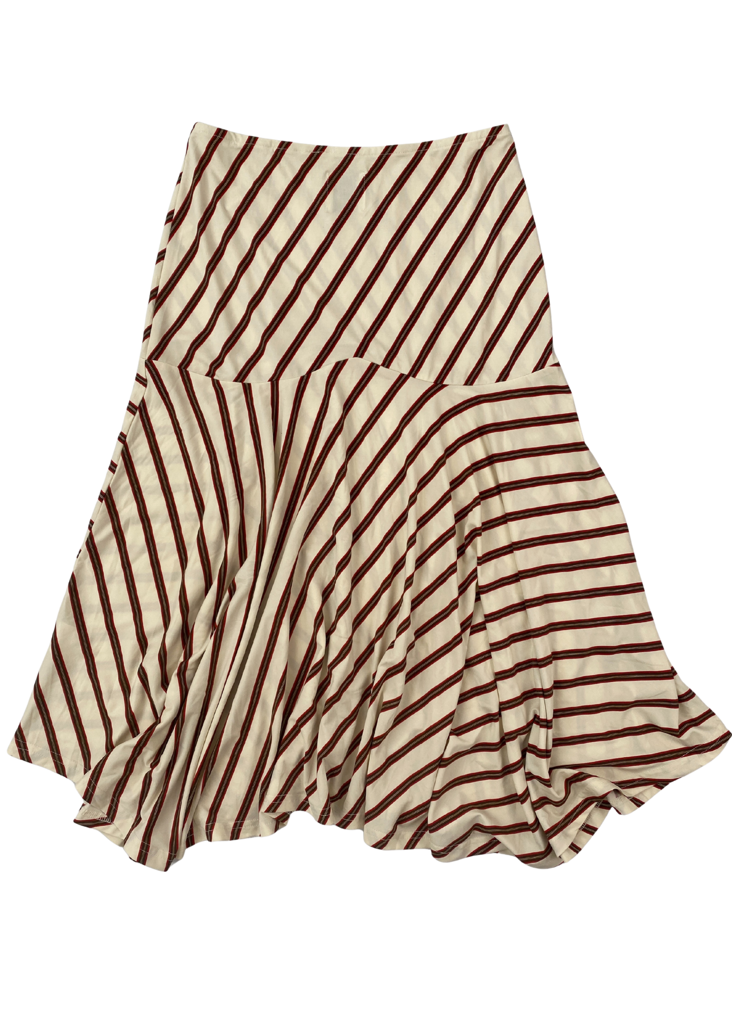 WITH JEAN 'Maeve' Stripe Handkerchief Midi Skirt