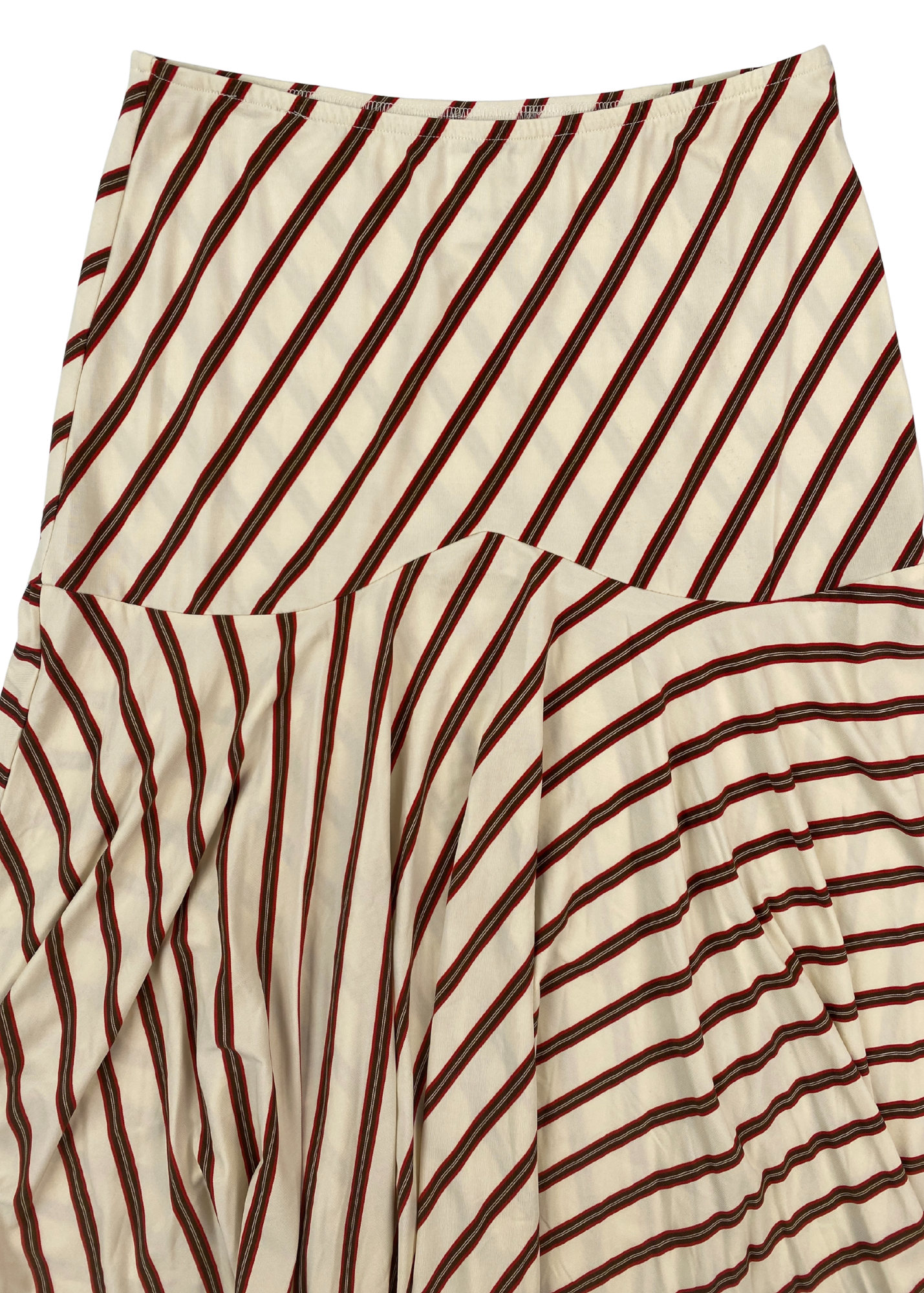WITH JEAN 'Maeve' Stripe Handkerchief Midi Skirt