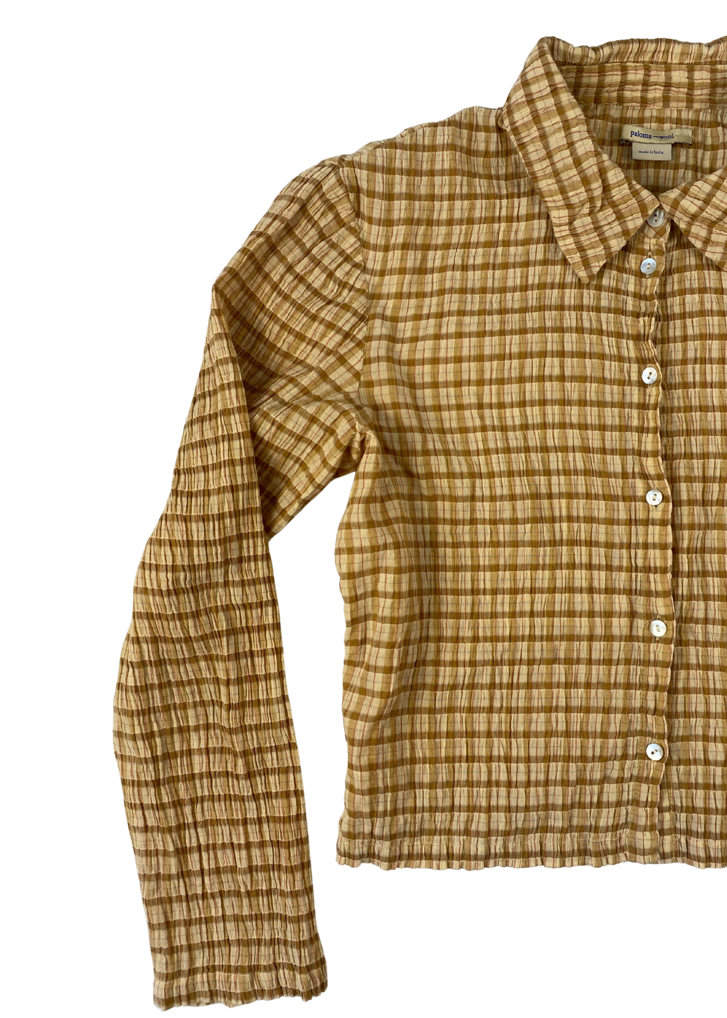 PALOMA WOOL Check Crop Shirt