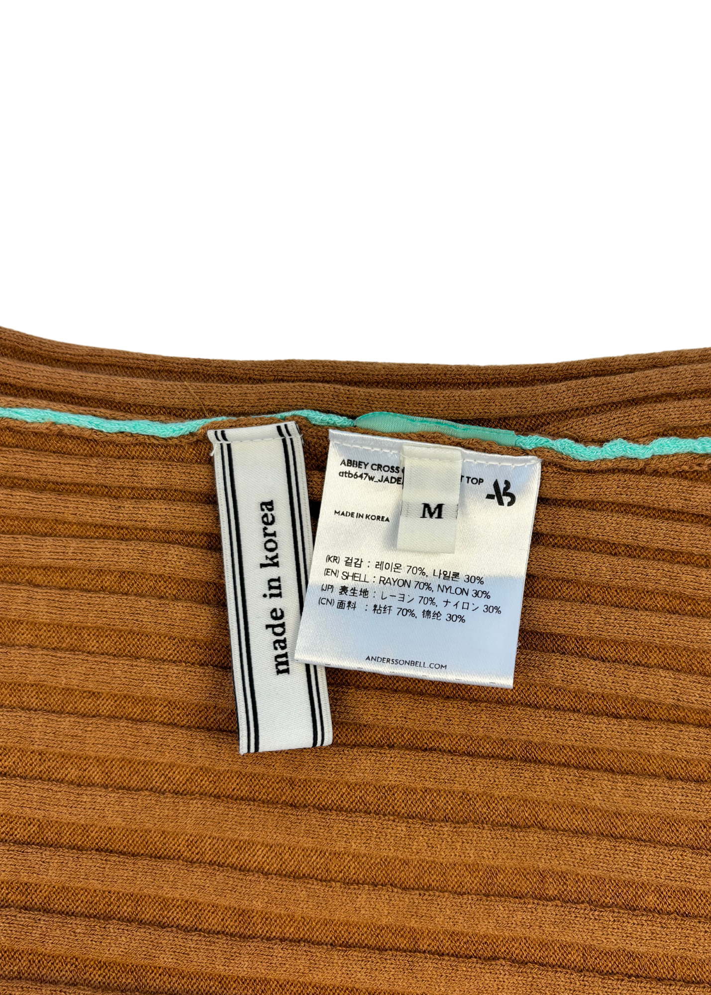 ANDERSSON BELL Crossover Knit Top