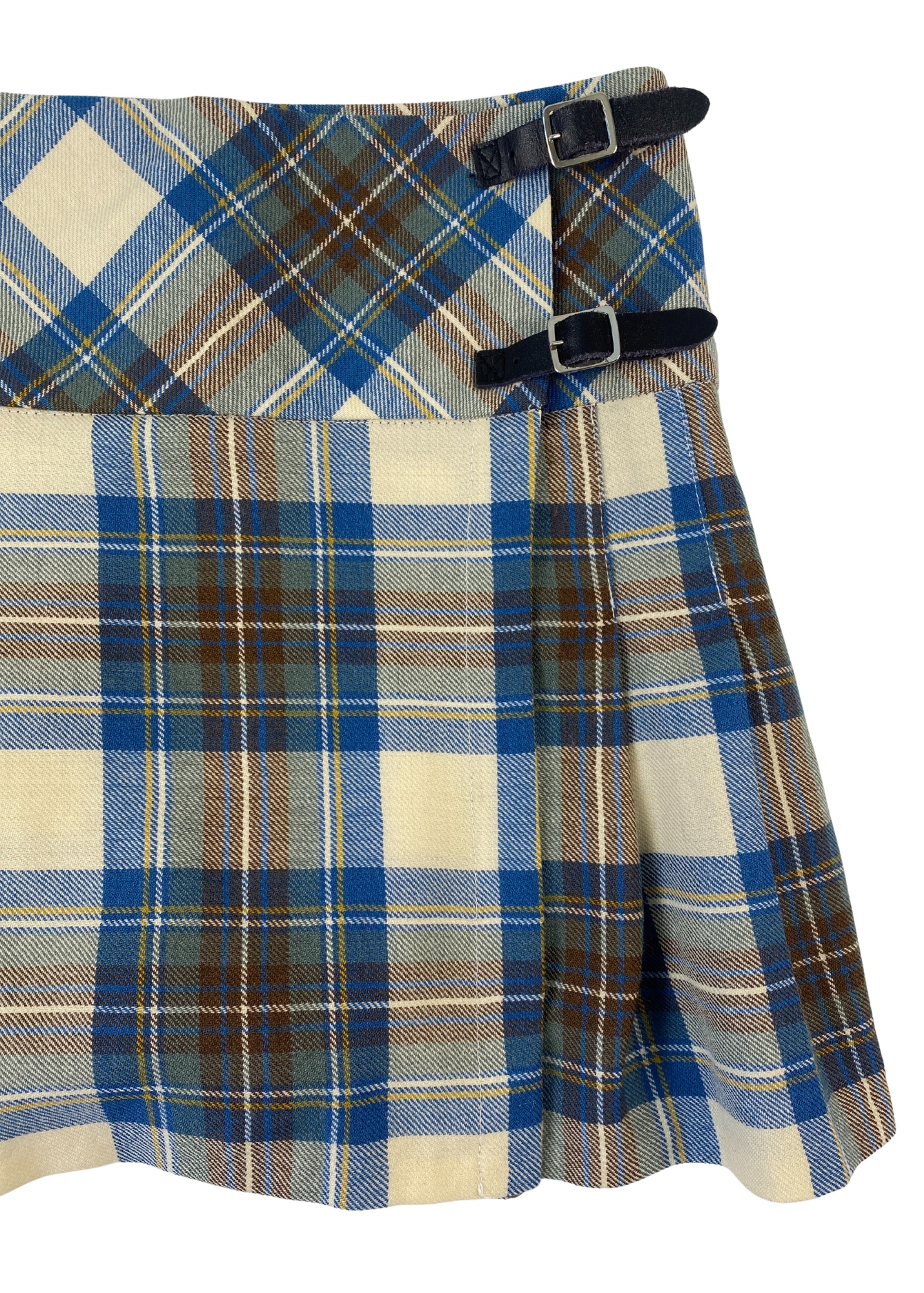 JOHN MORRISON Tartan Kilt Mini Skirt