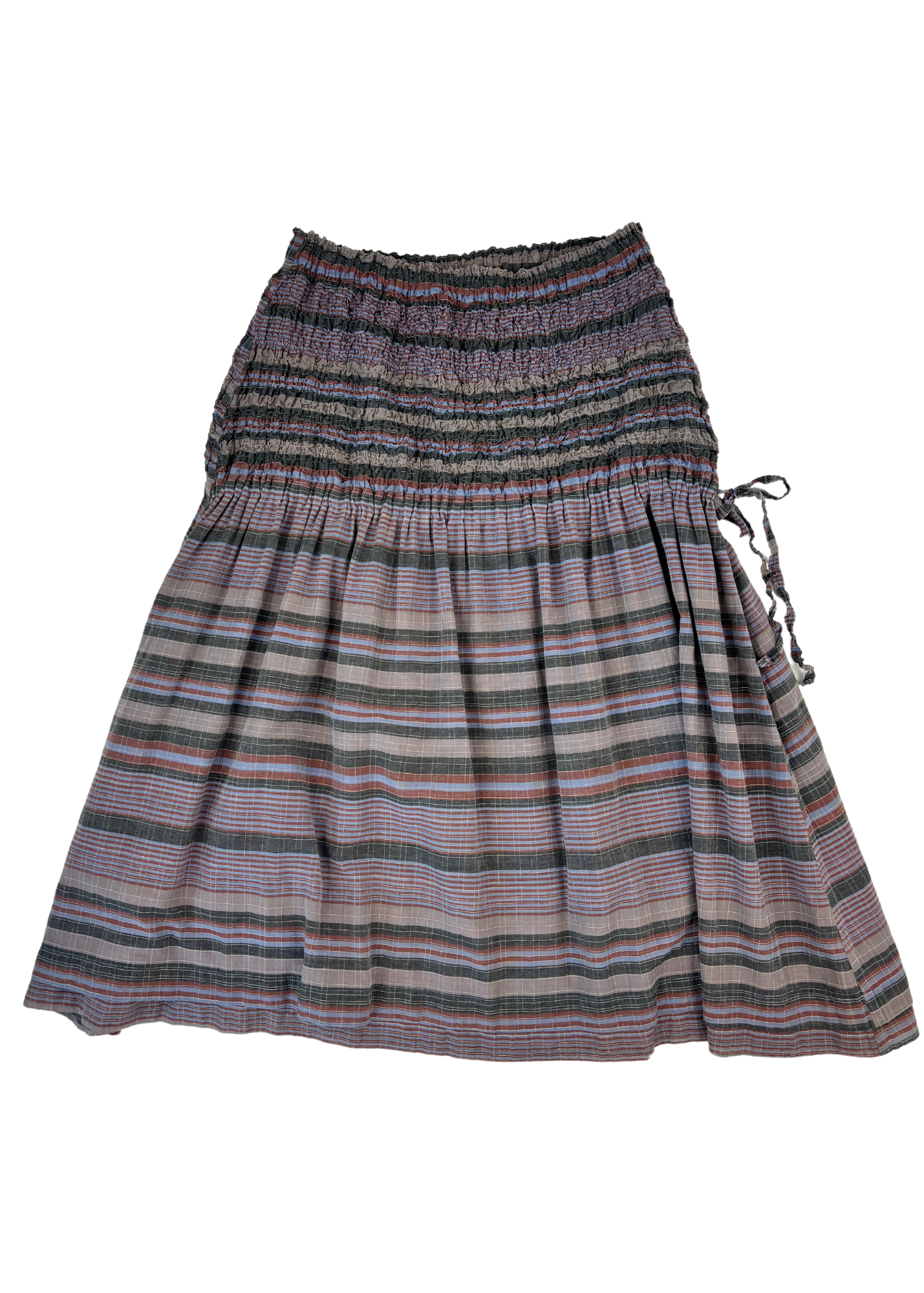 ISSEY MIYAKE ME Shirred Midi Skirt