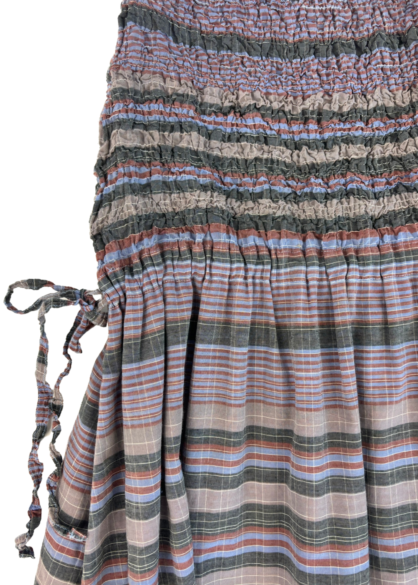 ISSEY MIYAKE ME Shirred Midi Skirt