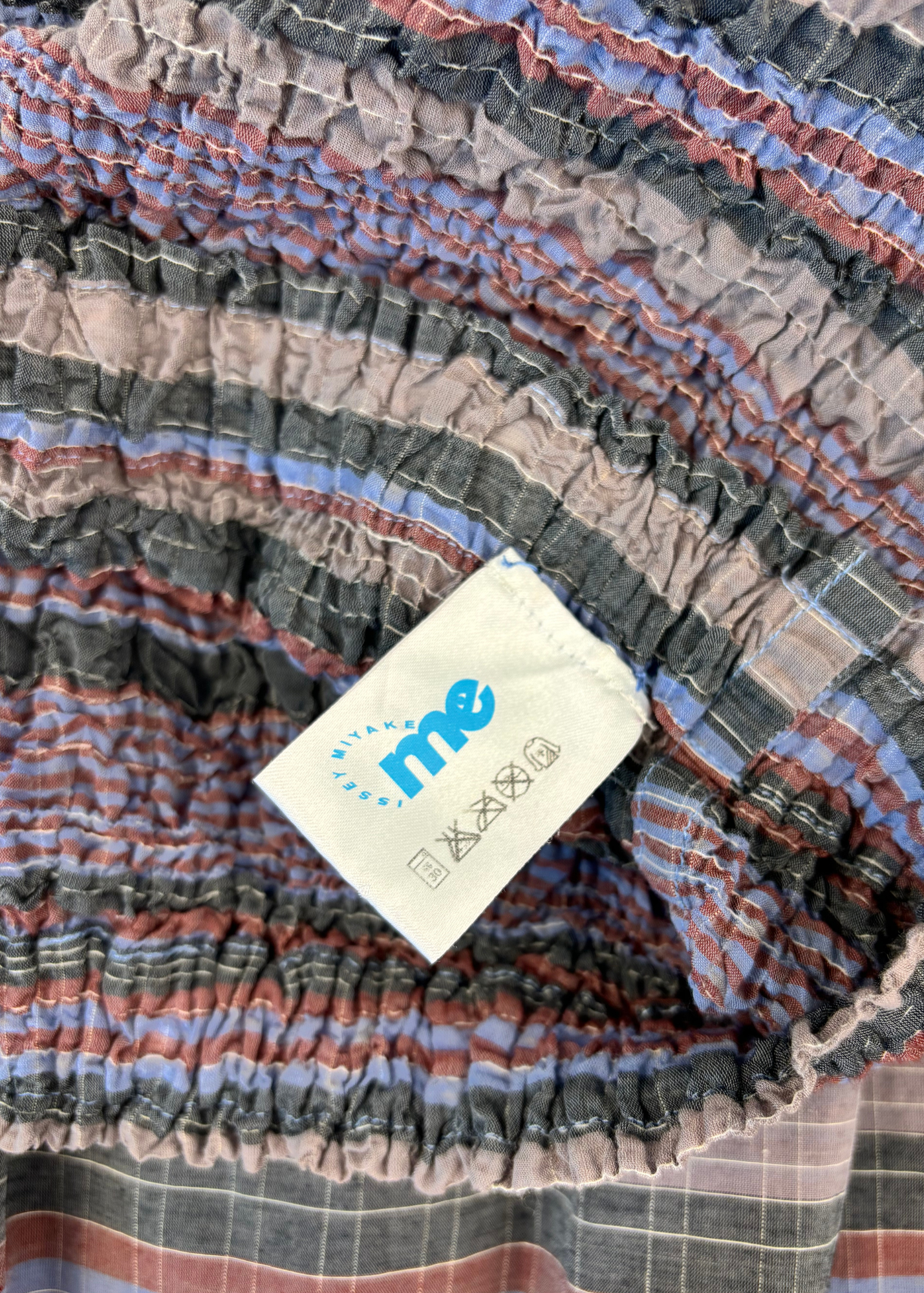 ISSEY MIYAKE ME Shirred Midi Skirt