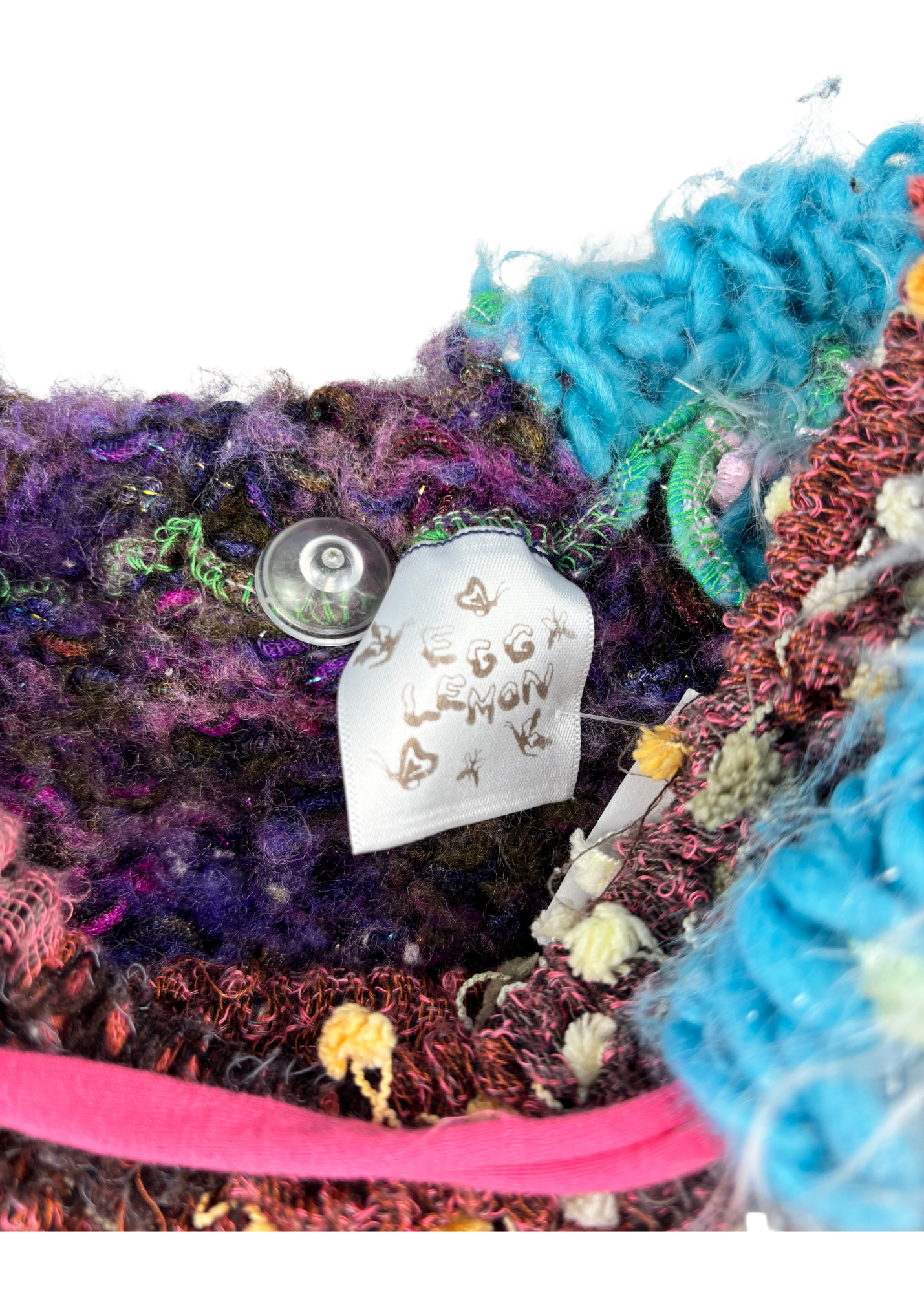 EGG LEMON Patchwork Knit Wrap Skirt