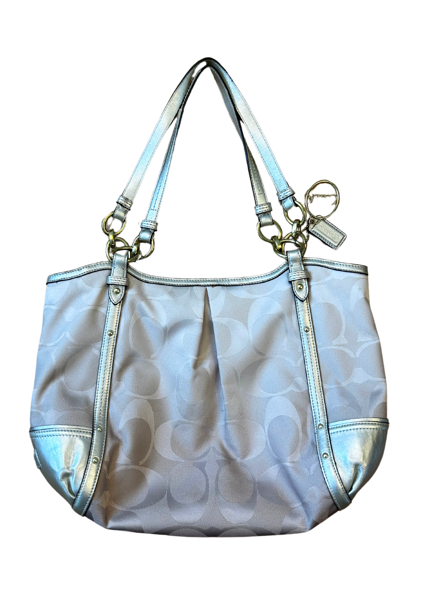 COACH (AS IS) 'Alexandra' Monogram Tote Bag