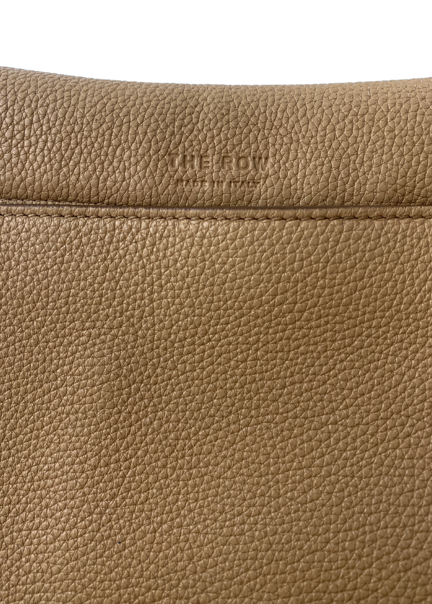 THE ROW (AS IS) 'Sideby' Pebbled Leather Flap Crossbody Bag