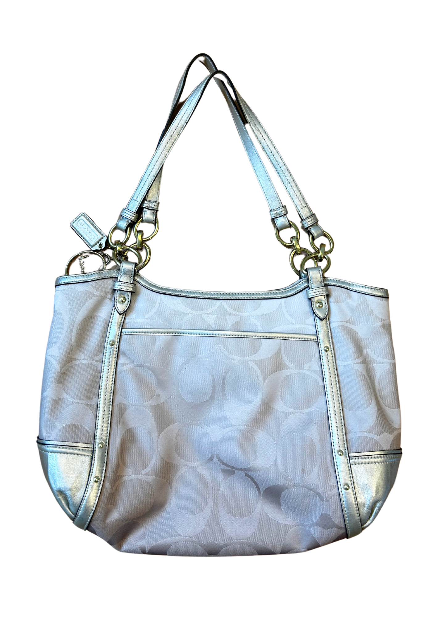 COACH (AS IS) 'Alexandra' Monogram Tote Bag