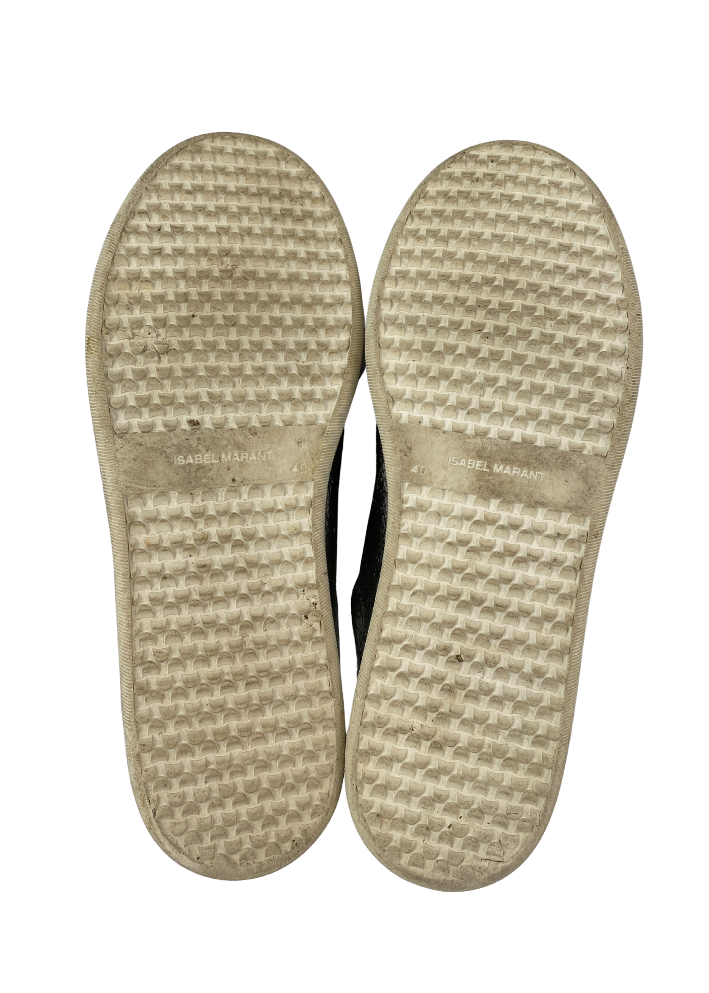 ISABEL MARANT (AS IS) Crackle Metallic Velcro Sneakers