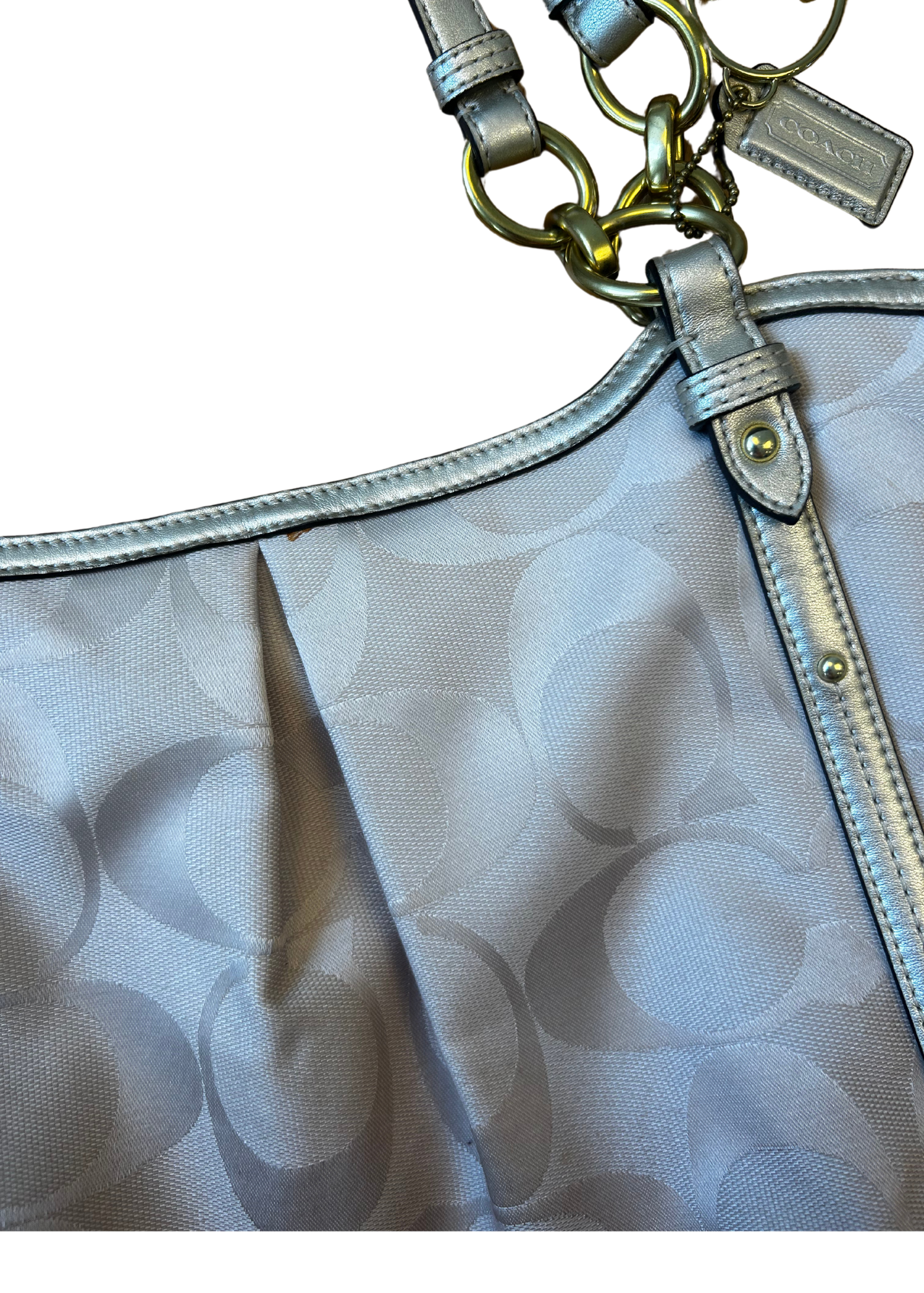 COACH (AS IS) 'Alexandra' Monogram Tote Bag