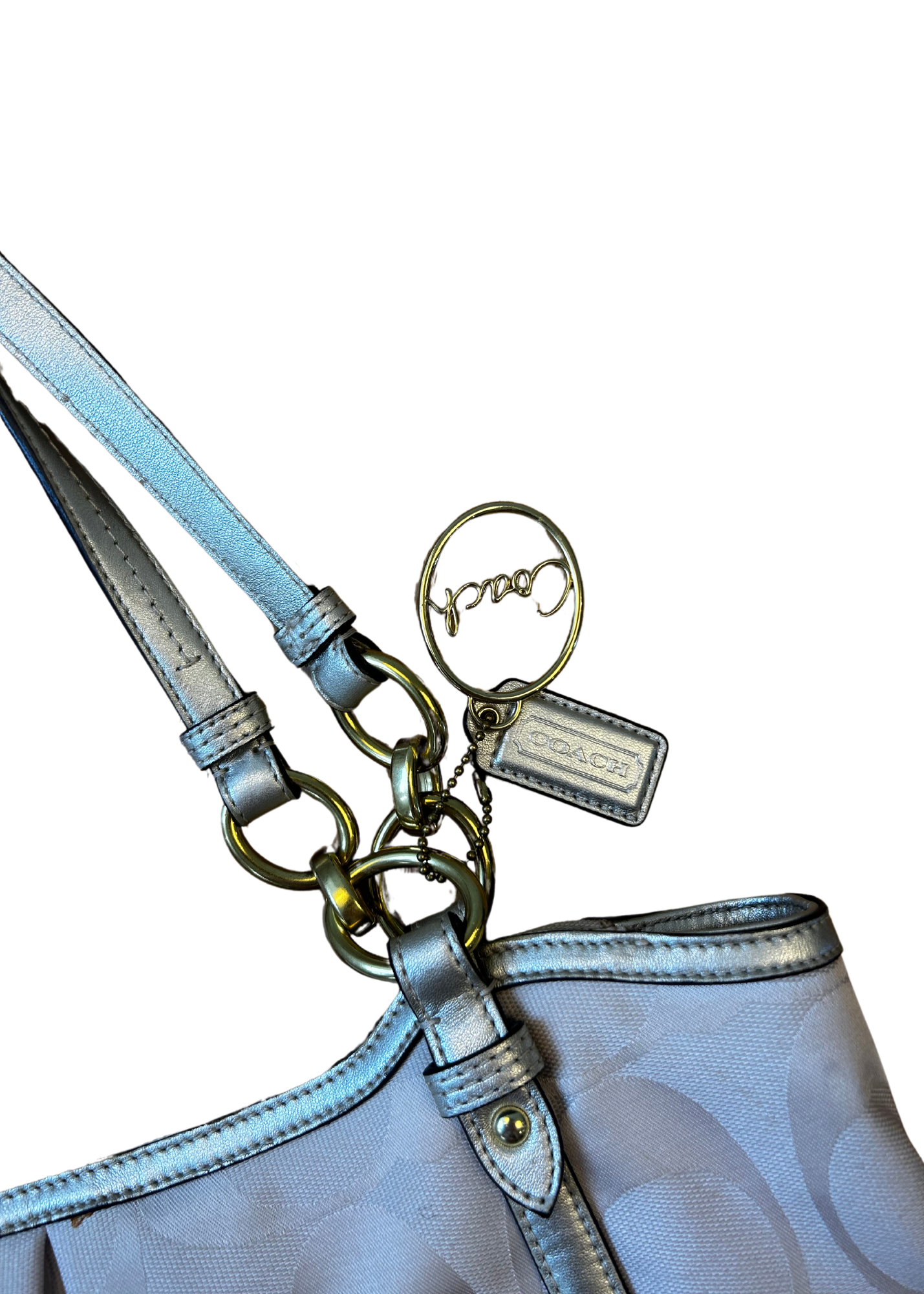 COACH (AS IS) 'Alexandra' Monogram Tote Bag