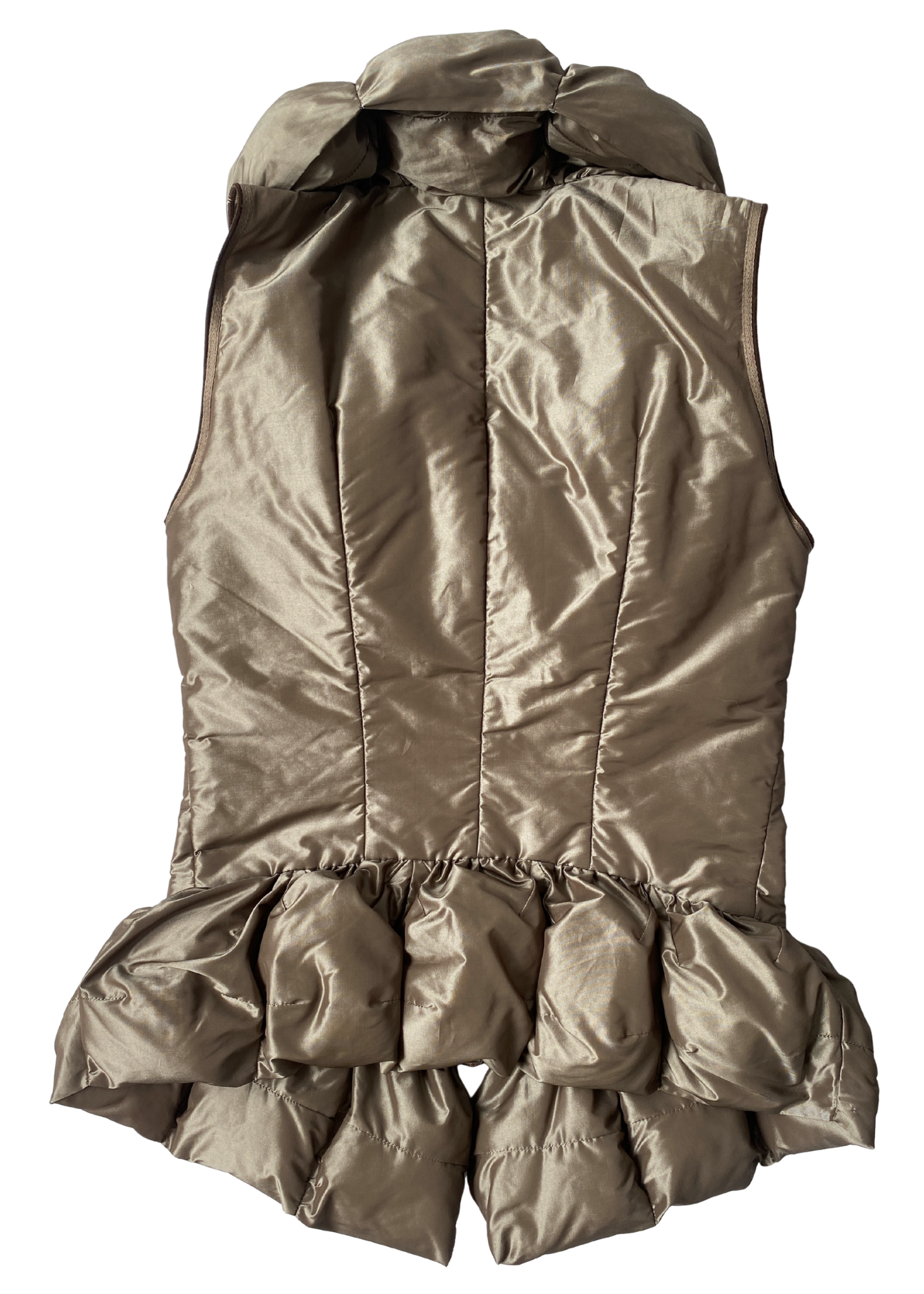 VINTAGE MARITHE FRANCOIS GIRBAUD (AS IS) Metallic Puffer Zip Vest