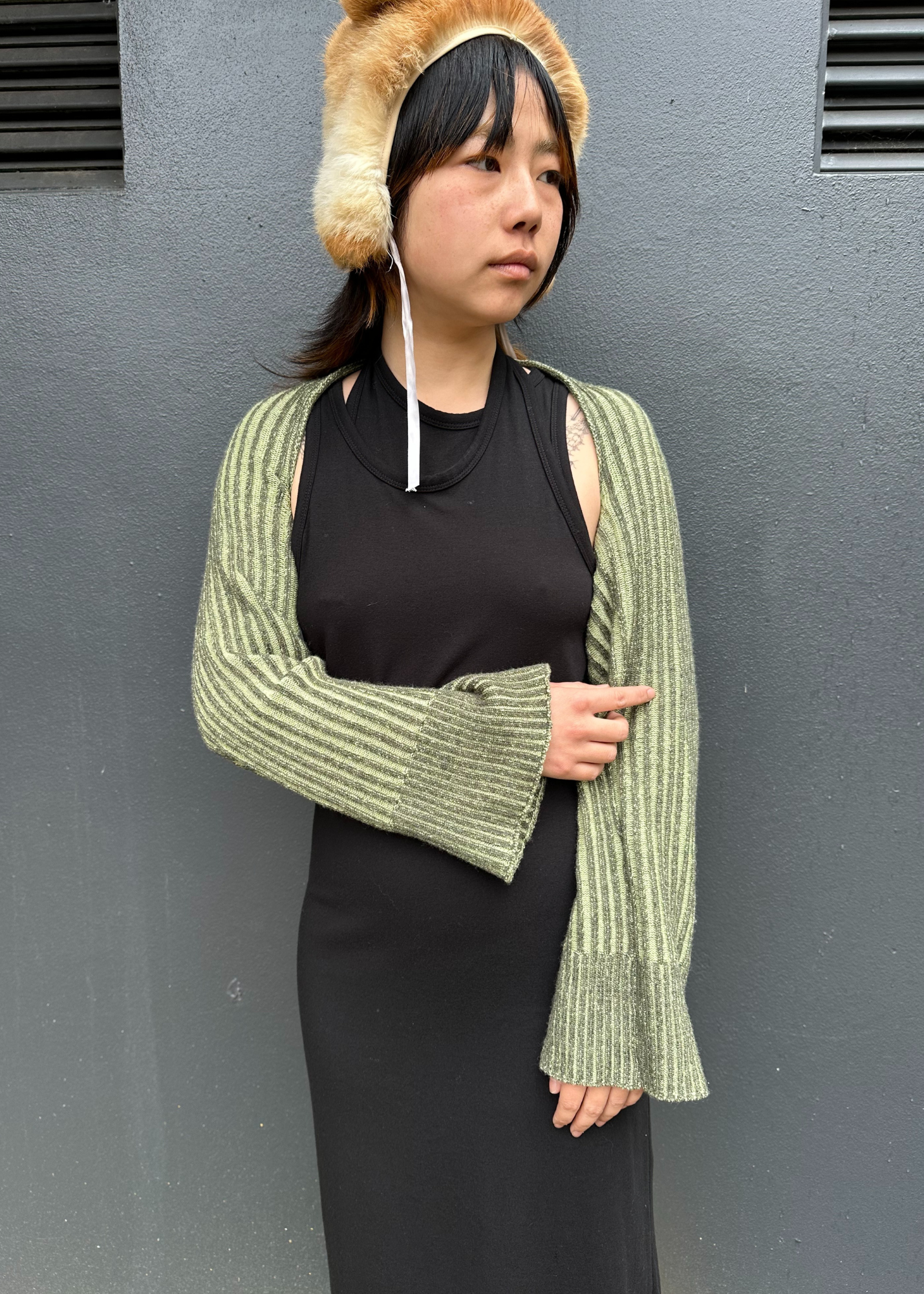 PERMANENT VACATION Ribbed Bolero