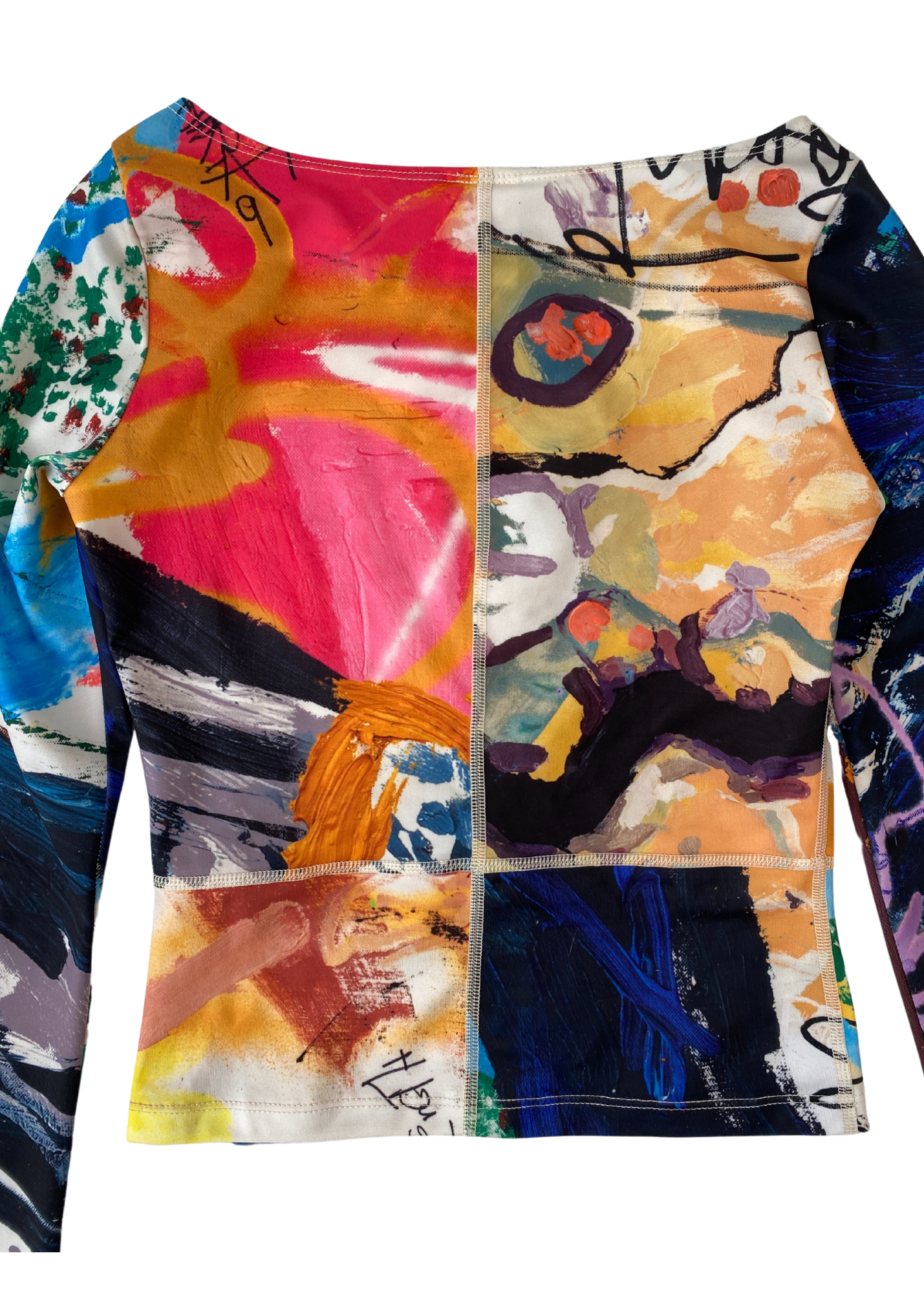 ALL IS A GENTLE SPRING Rainbow Flex Tapestry Long Sleeve