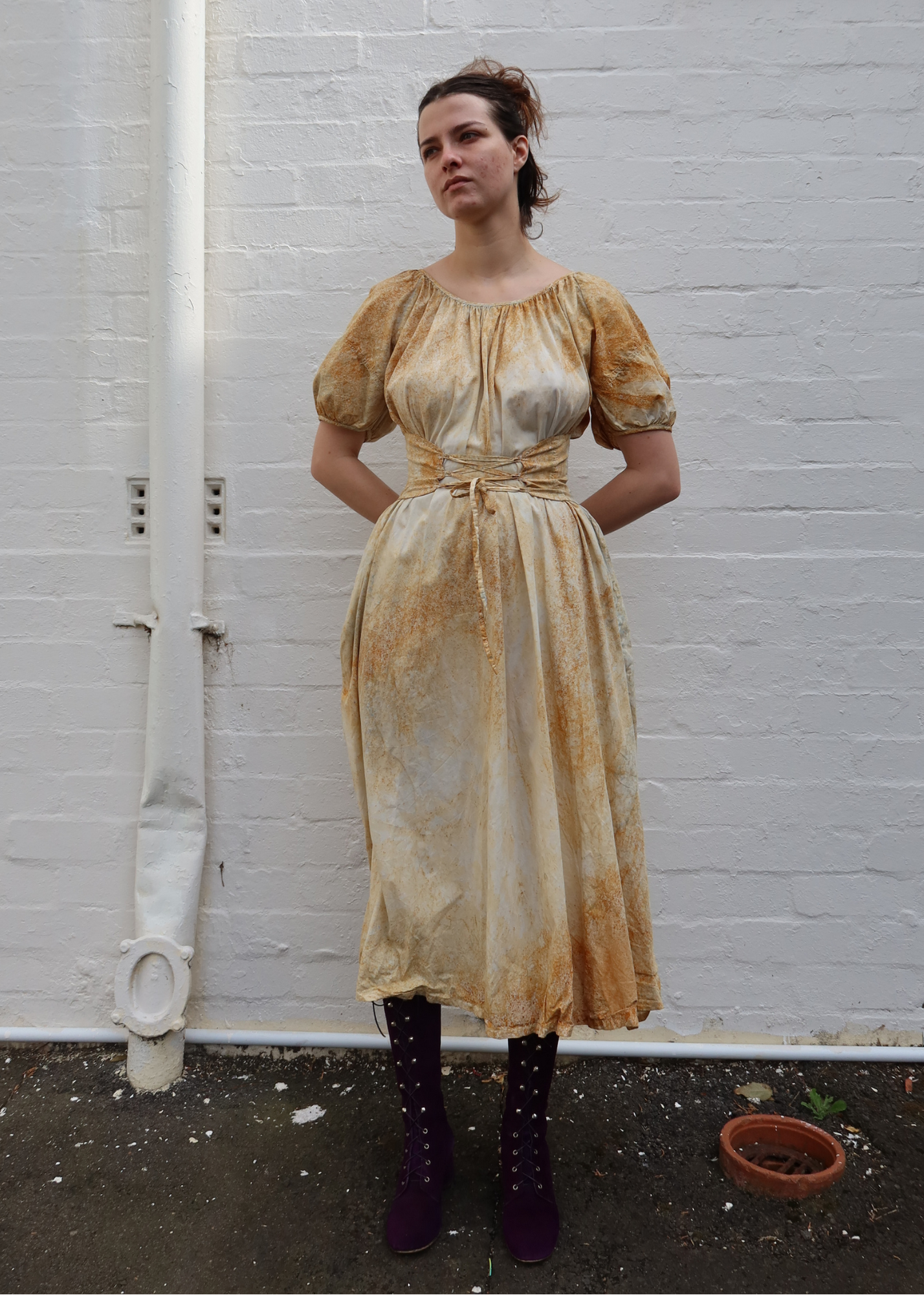 PALOMA WOOL 'Lila' Natural Dyed Midi Dress