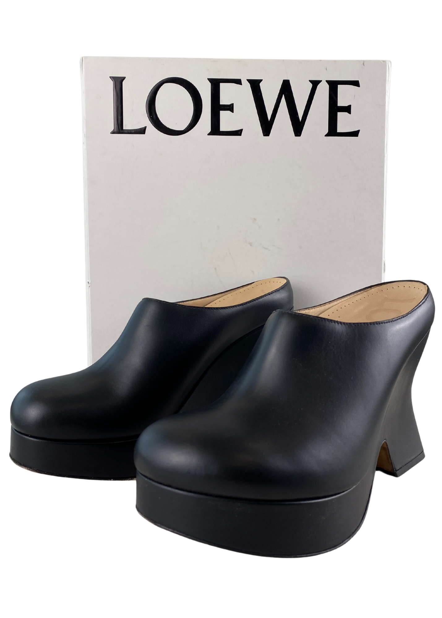 LOEWE Leather 'Terra Wedge' Mule
