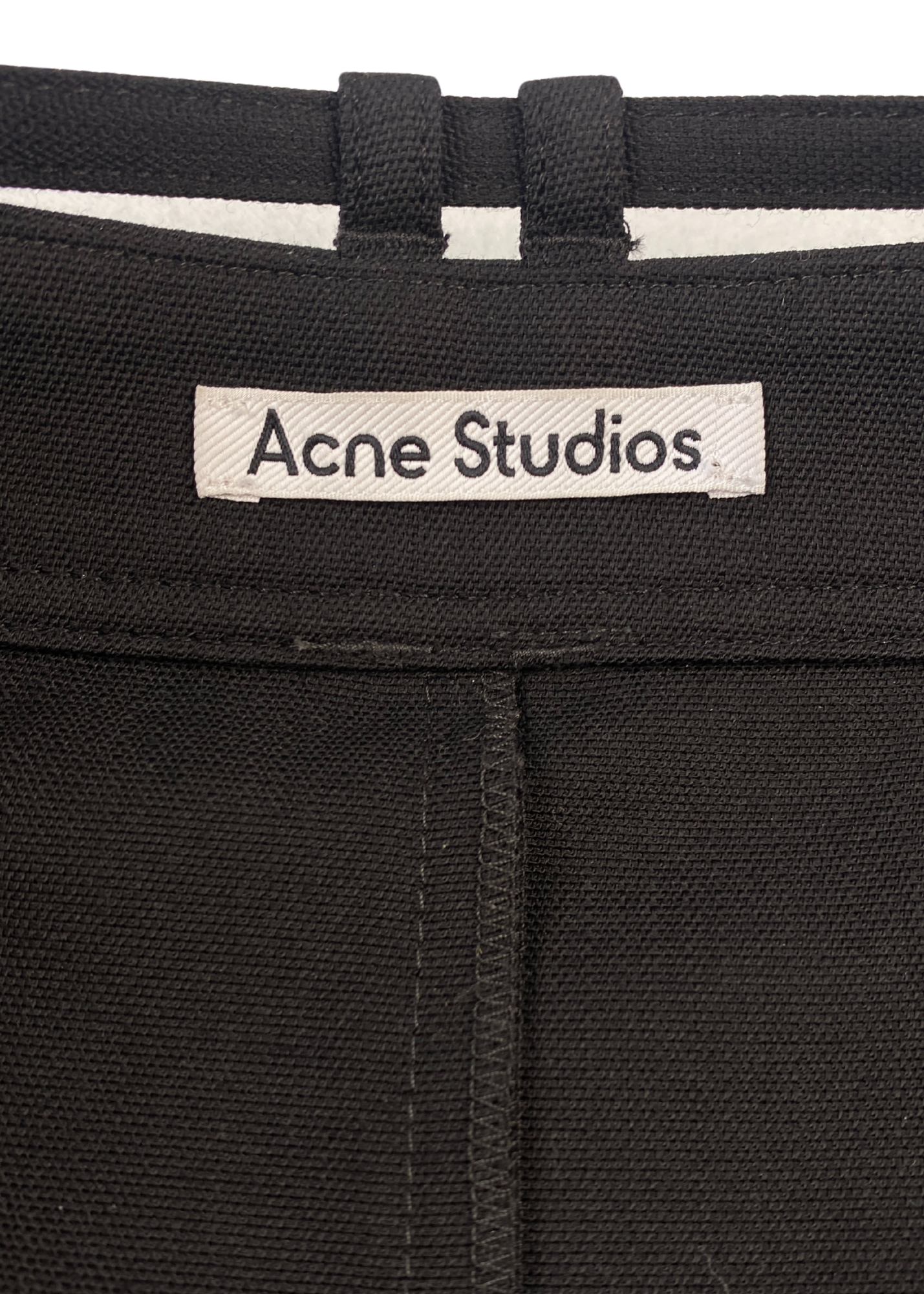 ACNE STUDIOS Belted Pleat Asymmetrical Mini Skirt