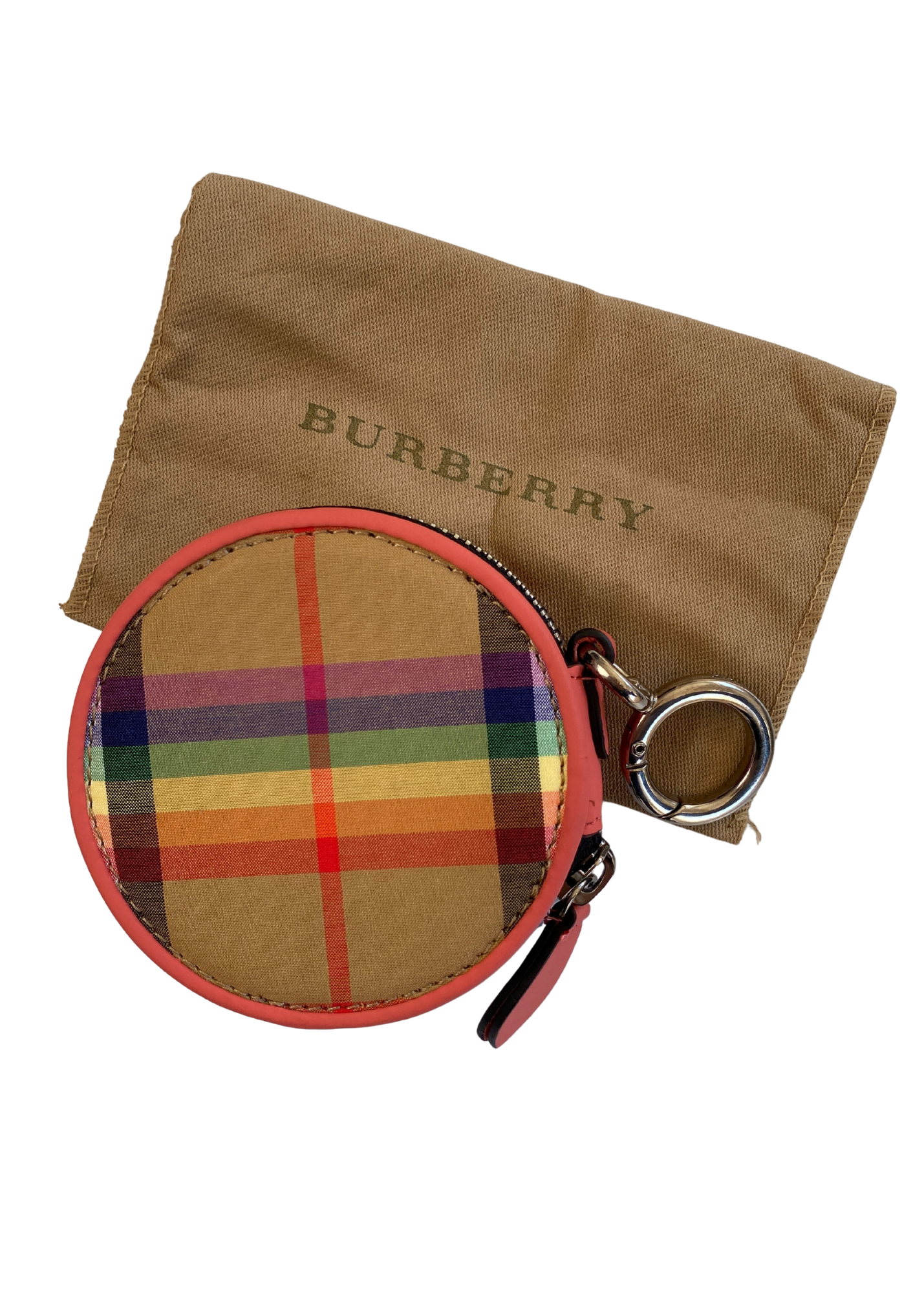 BURBERRY 2018 Rainbow Nova Check Coin Purse