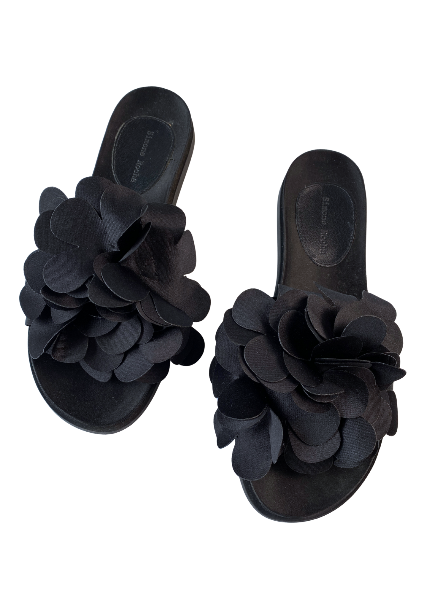 SIMONE ROCHA 3D Flower Embellished Slides