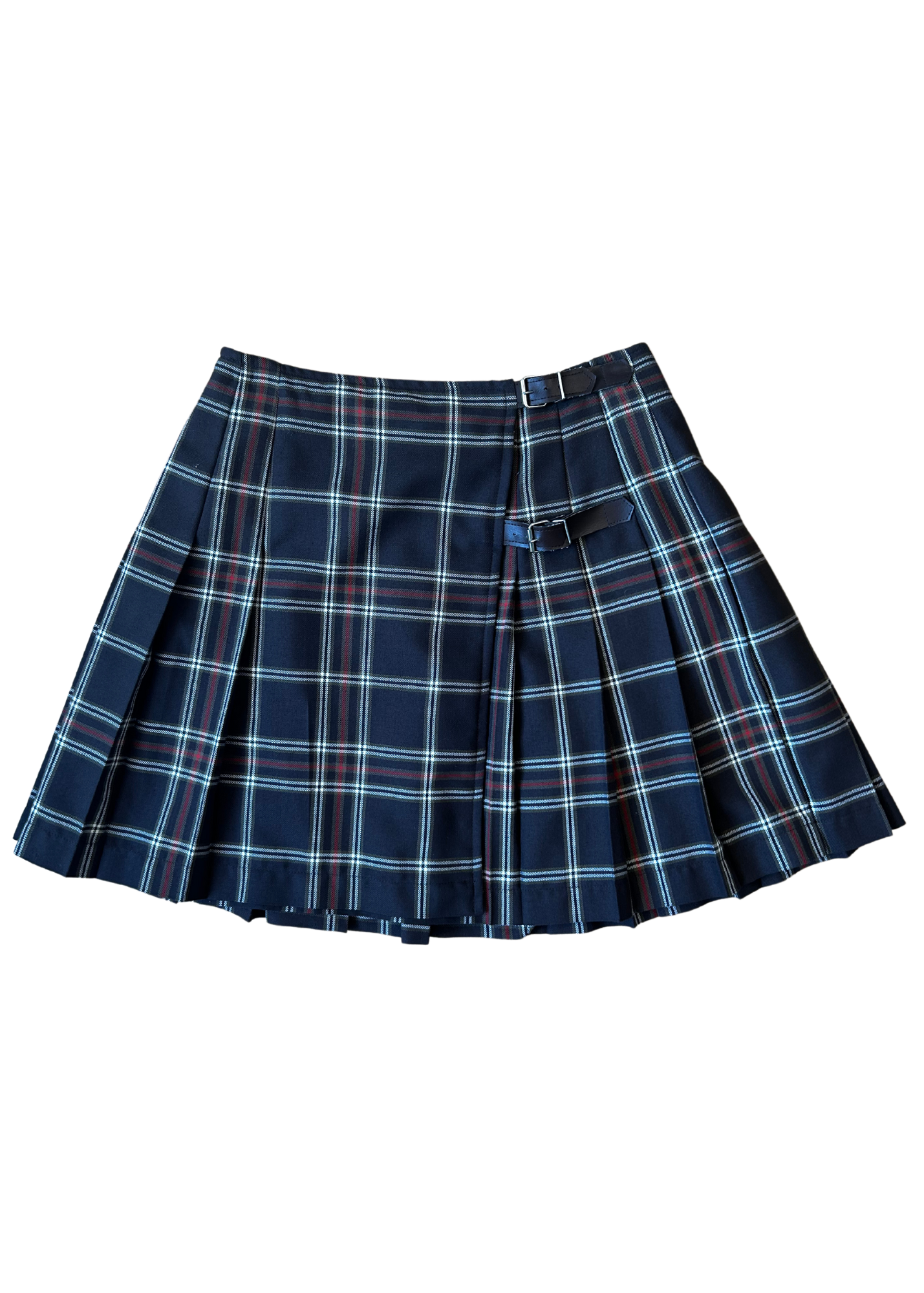 EQUIPMENT VINTAGE Plaid Pleat Mini Skirt