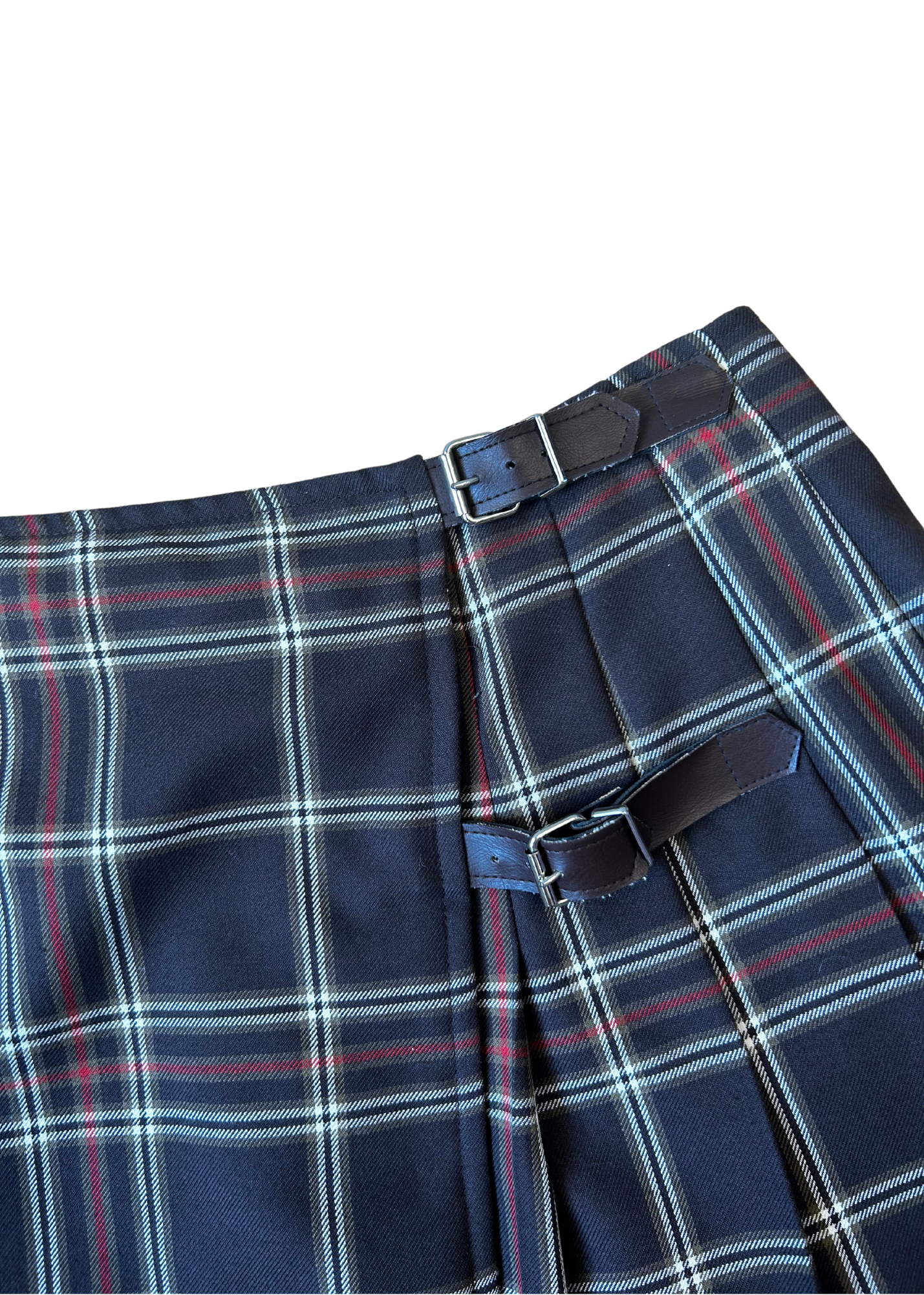 EQUIPMENT VINTAGE Plaid Pleat Mini Skirt