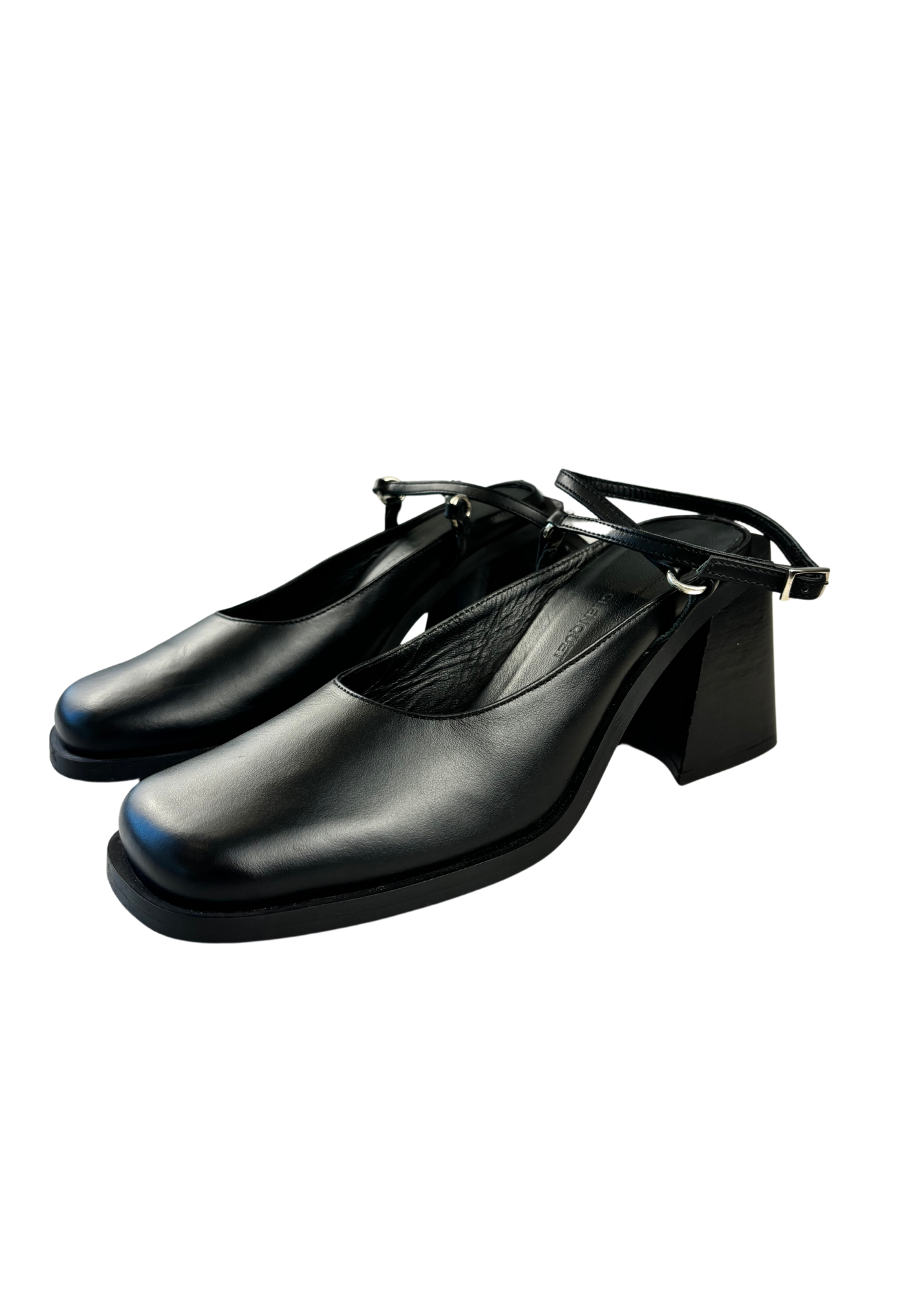 JUSTINE CLENQUET 'Courtney' Sqare Toe Mules