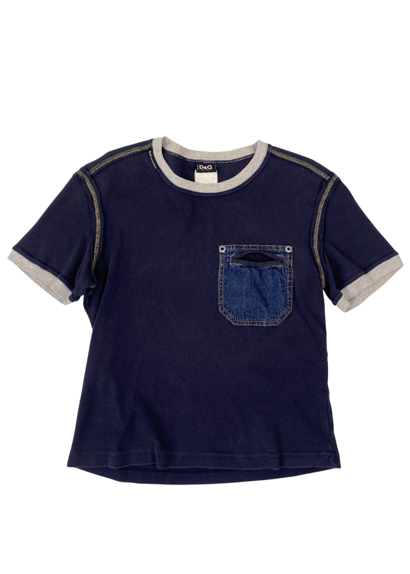 D&G BY DOLCE&GABBANA Denim Pocket T-Shirt