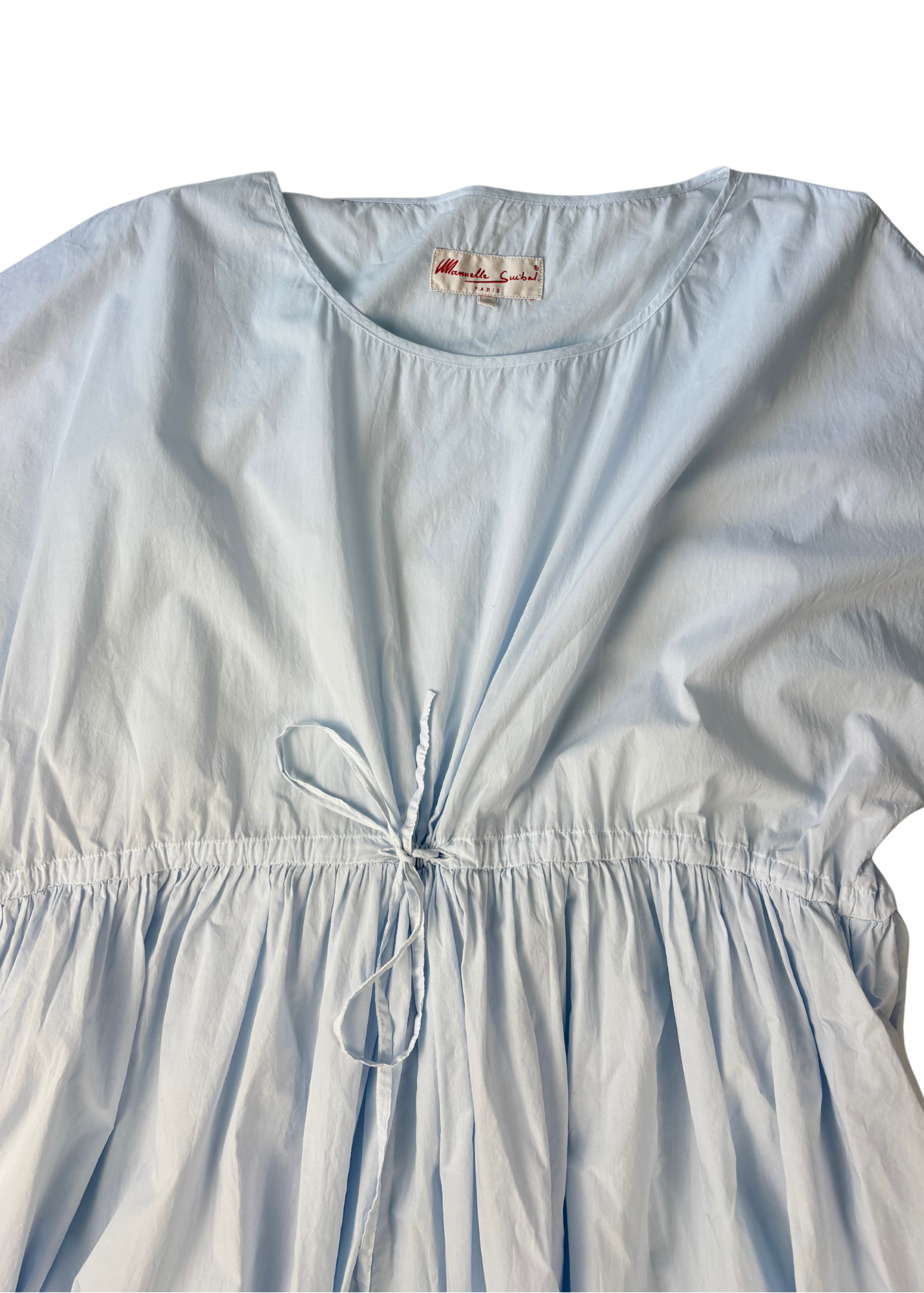 MANUELLE GUIBAL Poplin Drawstring Midi