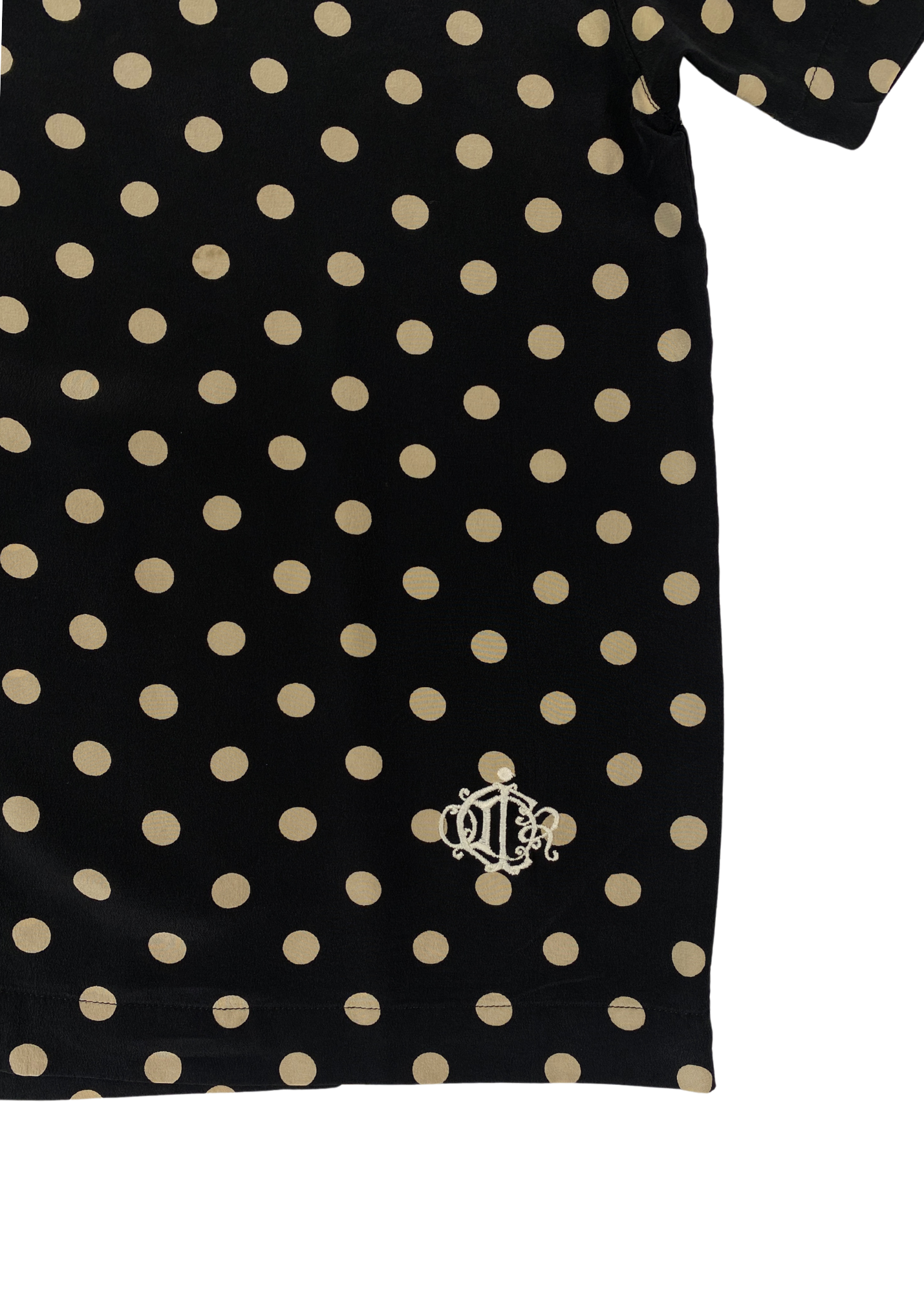 VINTAGE CHRISTIAN DIOR Polkadot Silk Top