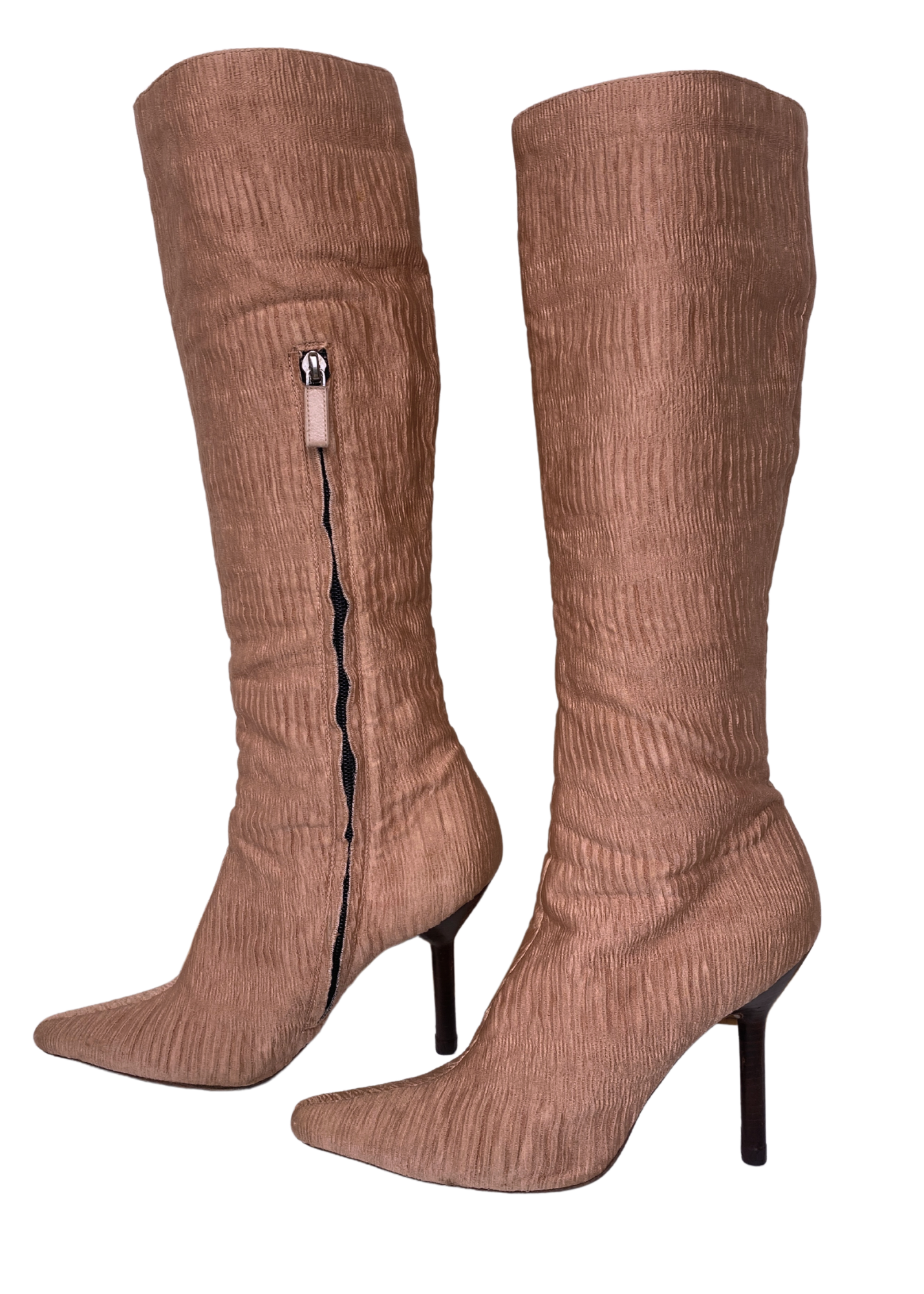 VINTAGE GUCCI (AS IS) F/W 1999 Tom Ford Era Ruched Knee High Boots