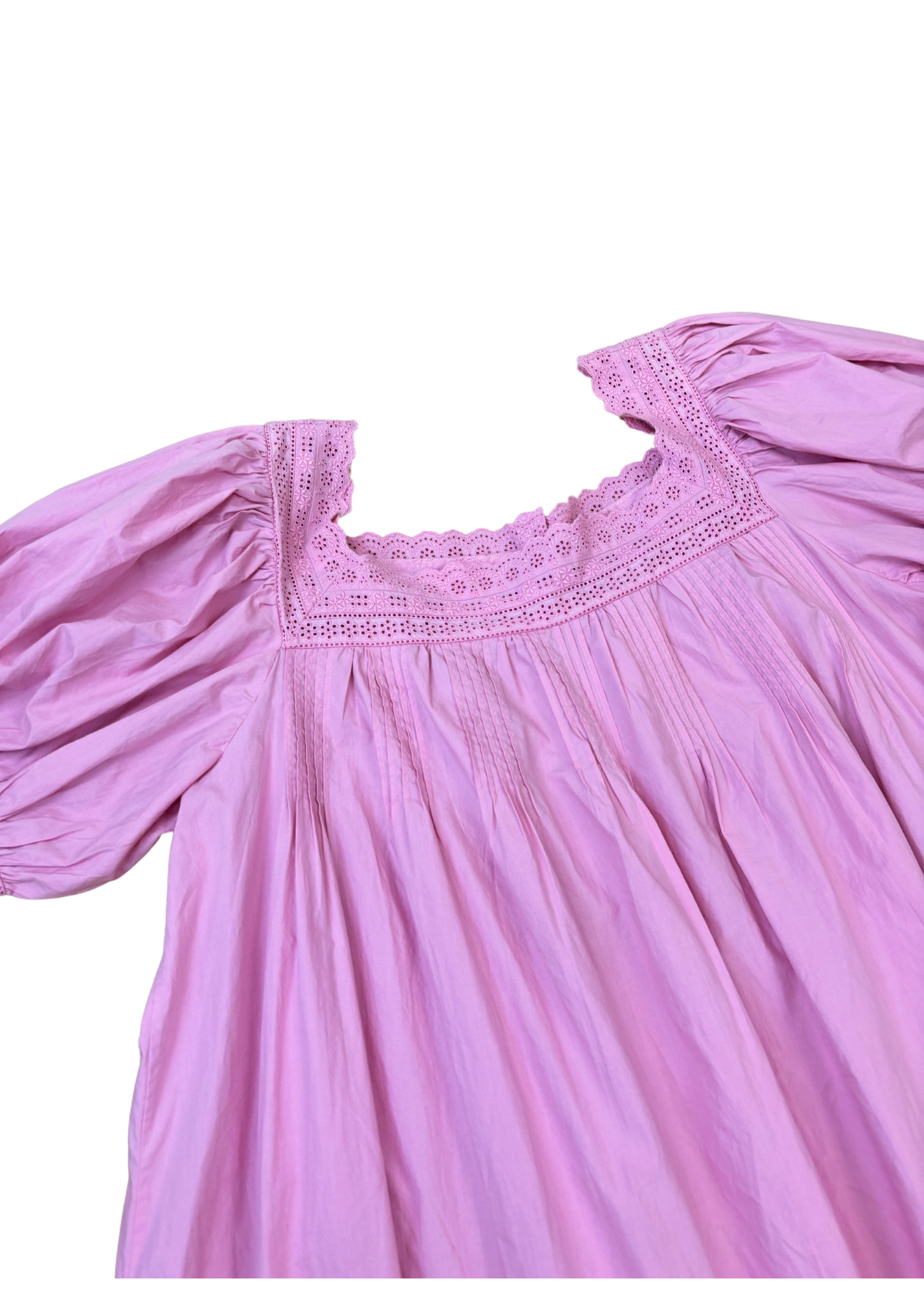 Doen Cotton Broderie Anglaise Midi Dress