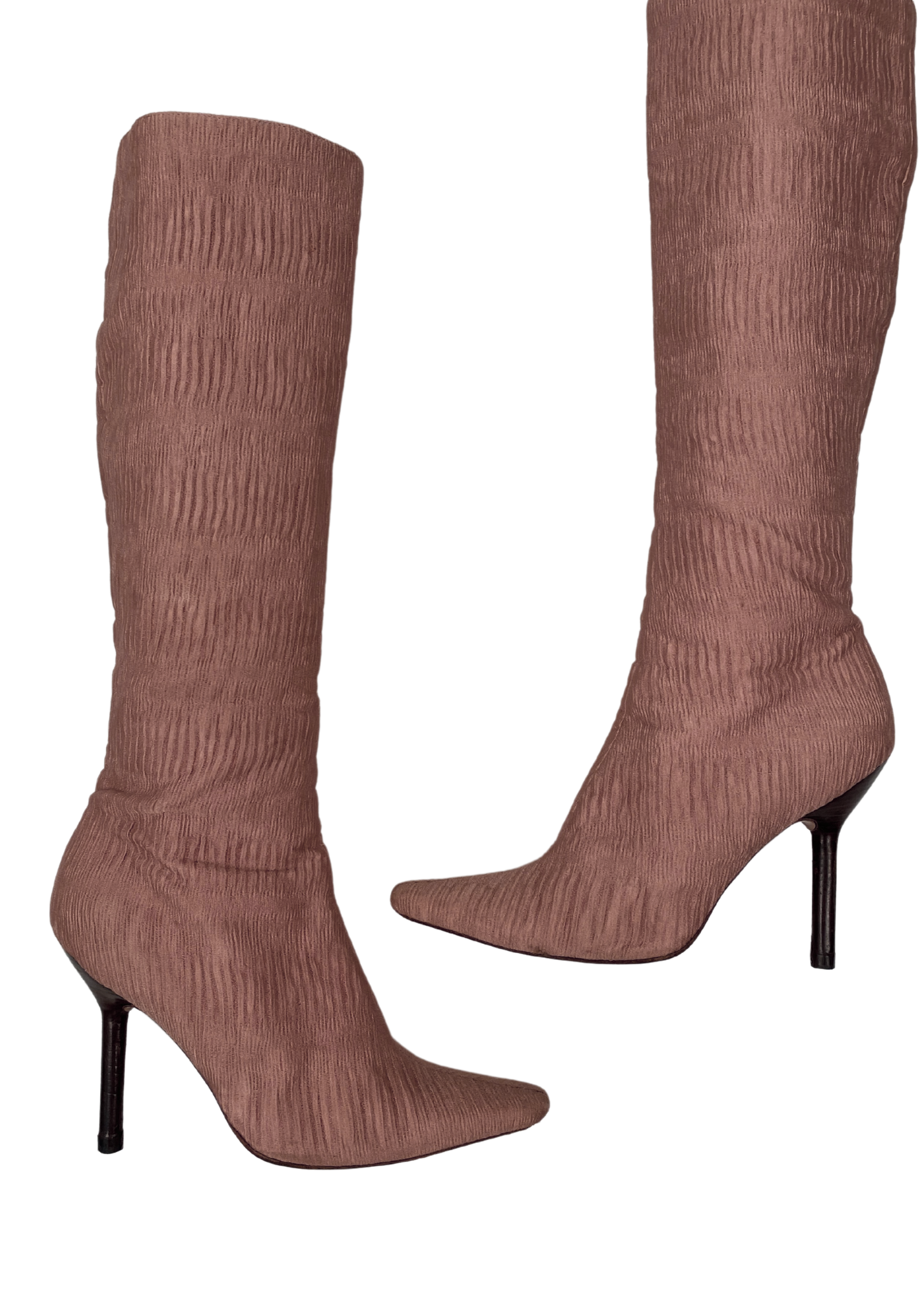 VINTAGE GUCCI (AS IS) F/W 1999 Tom Ford Era Ruched Knee High Boots