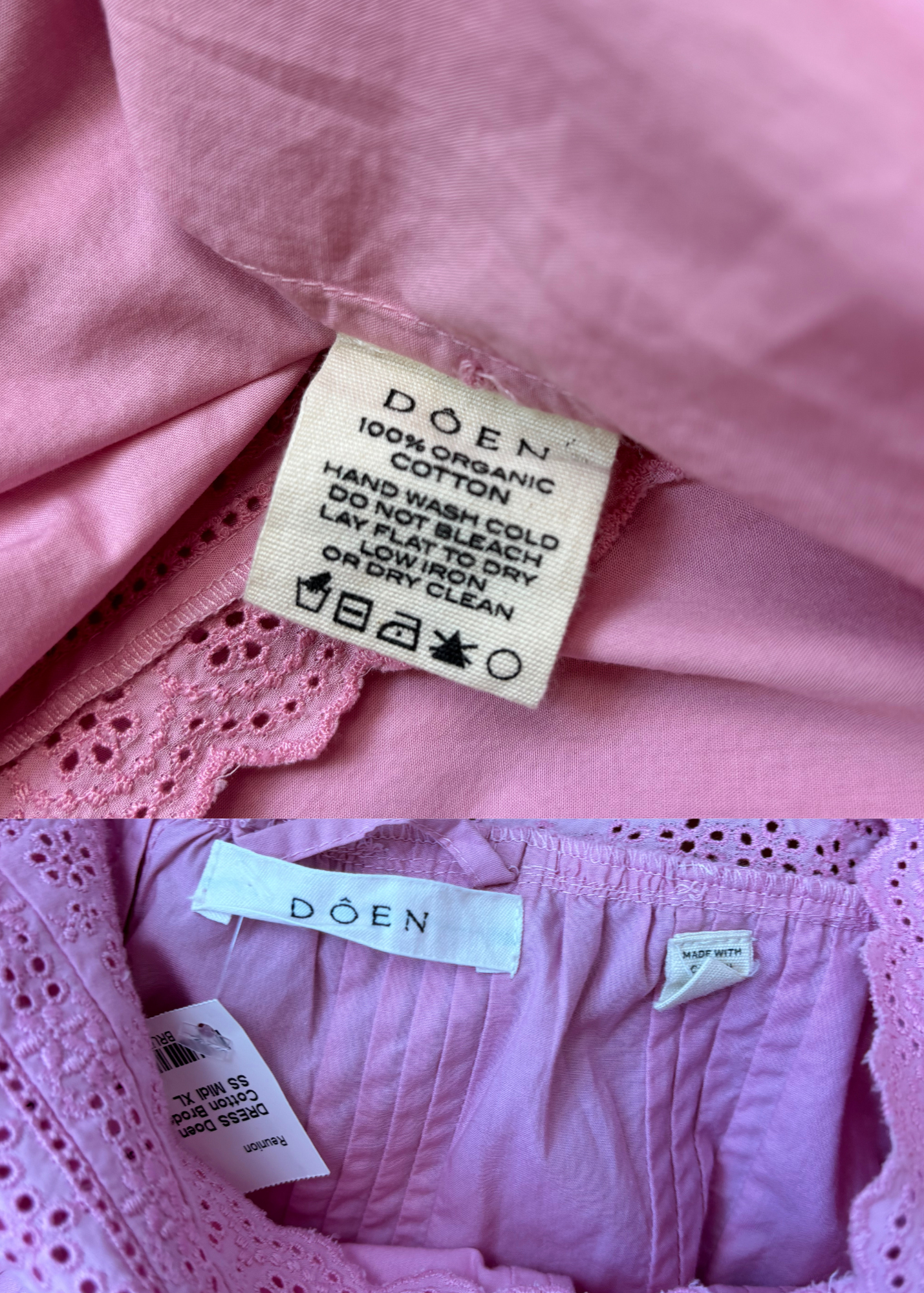 Doen Cotton Broderie Anglaise Midi Dress