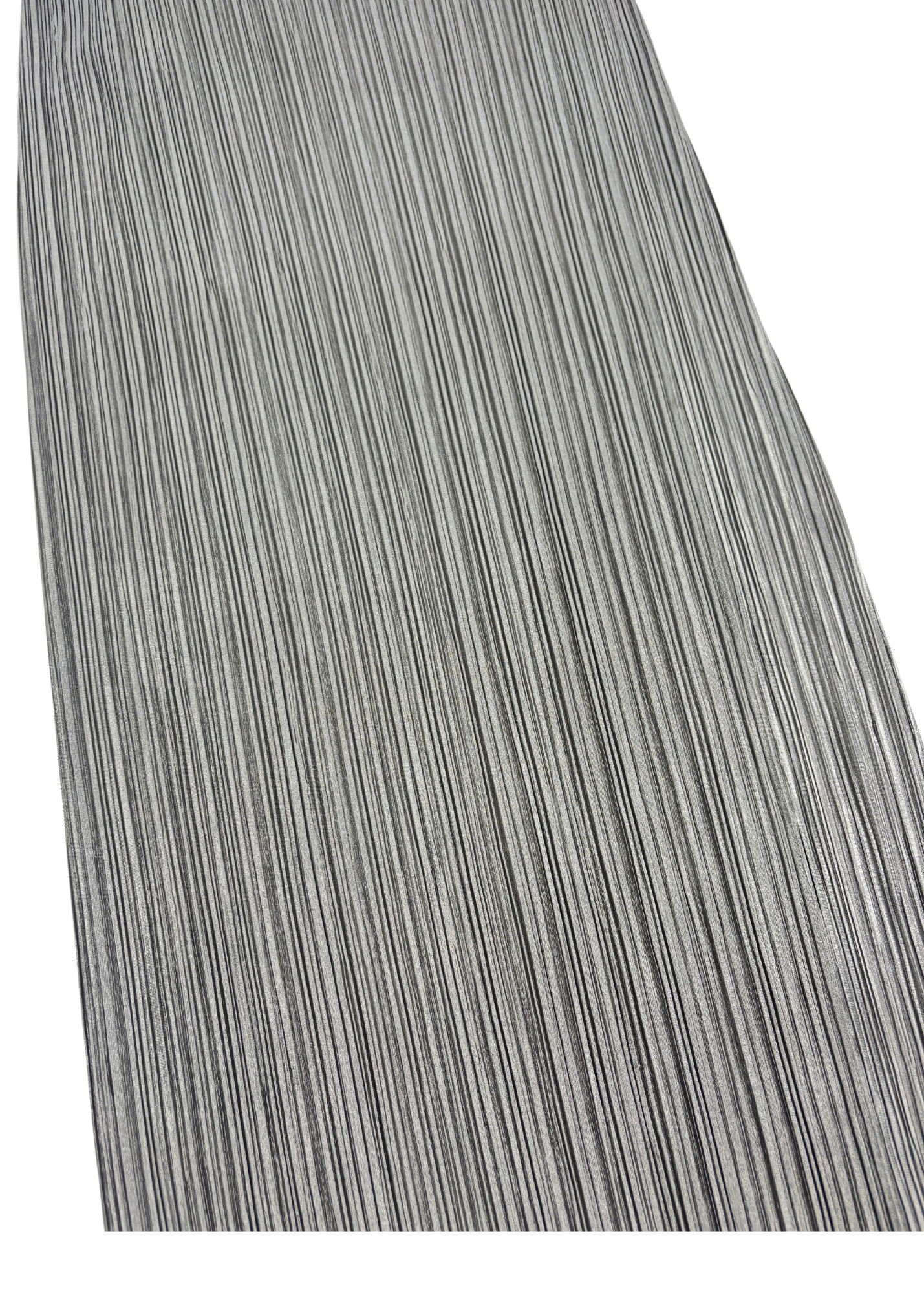 ISSEY MIYAKE Silver Pleat Maxi Skirt