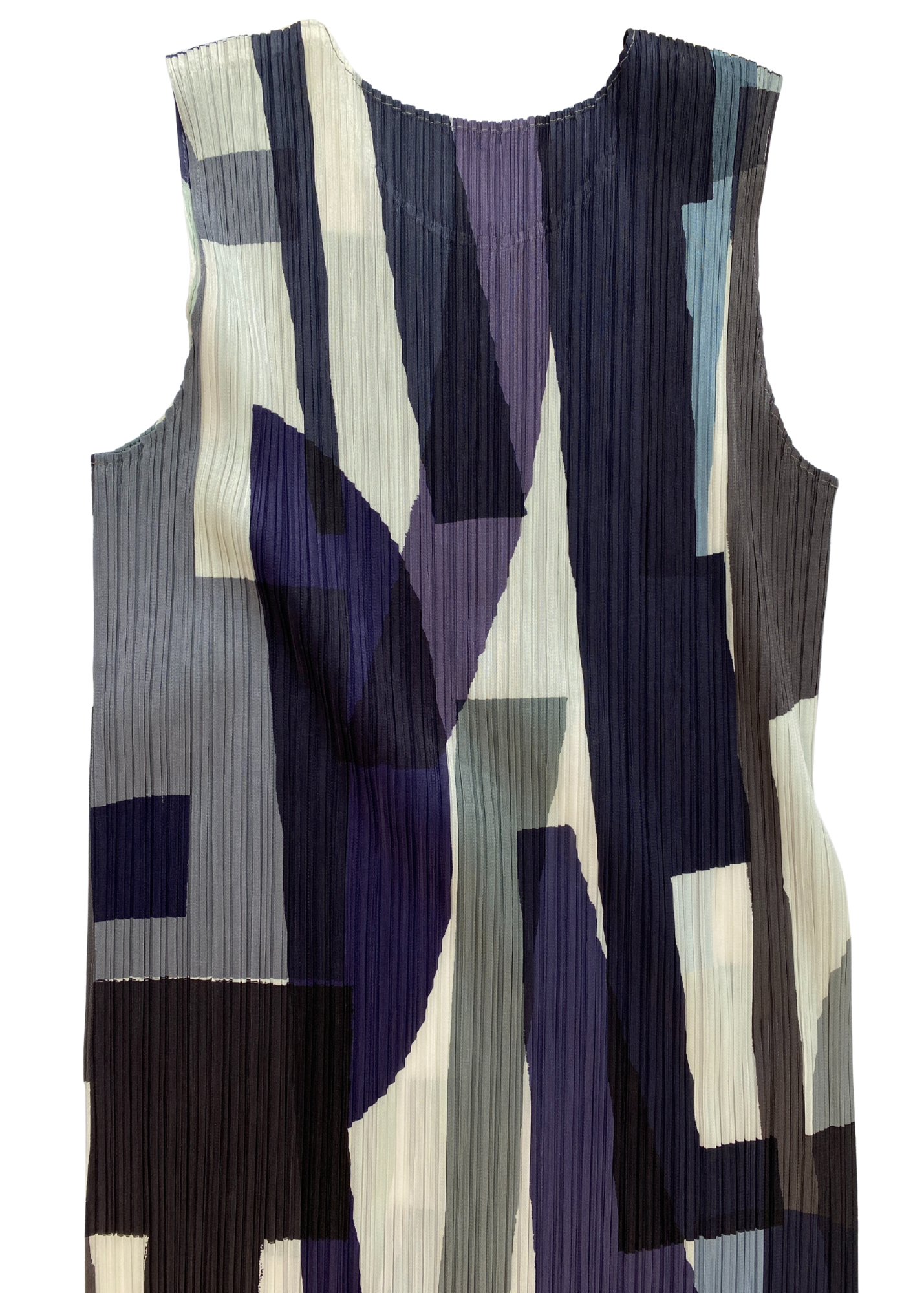 ISSEY MIYAKE PLEATS PLEASE Abstract Print Plisse Midi