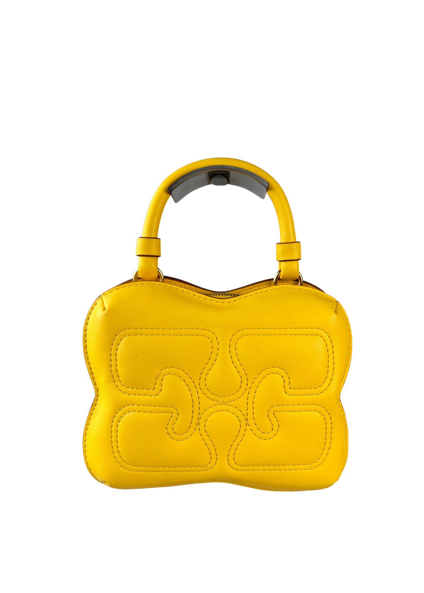 GANNI (AS IS) Yellow Leather 'Egret Butterfly' Mini Bag