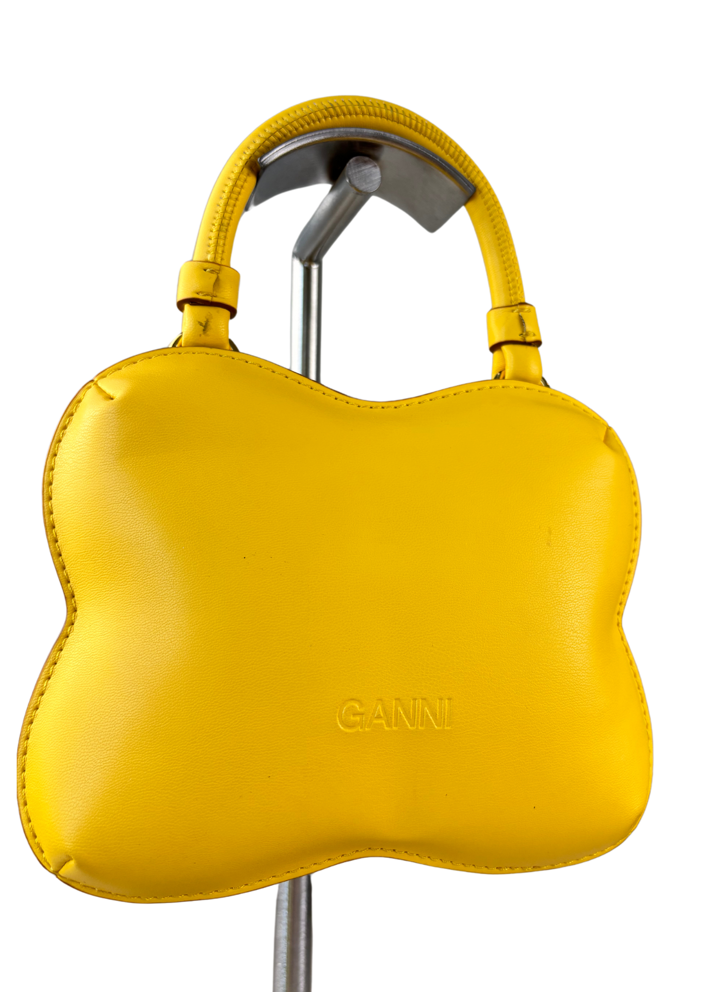 GANNI (AS IS) Yellow Leather 'Egret Butterfly' Mini Bag
