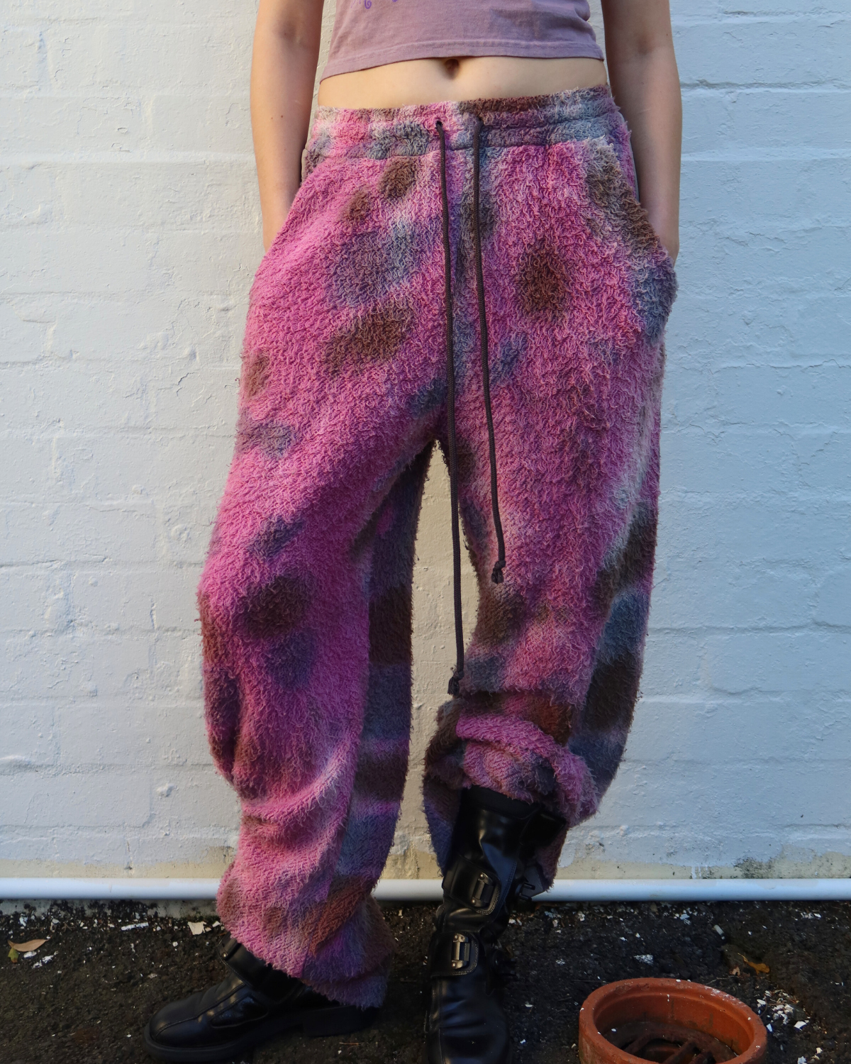 SONG FOR THE MUTE 21.2 Beast Fuzzy Fleece Track Pants